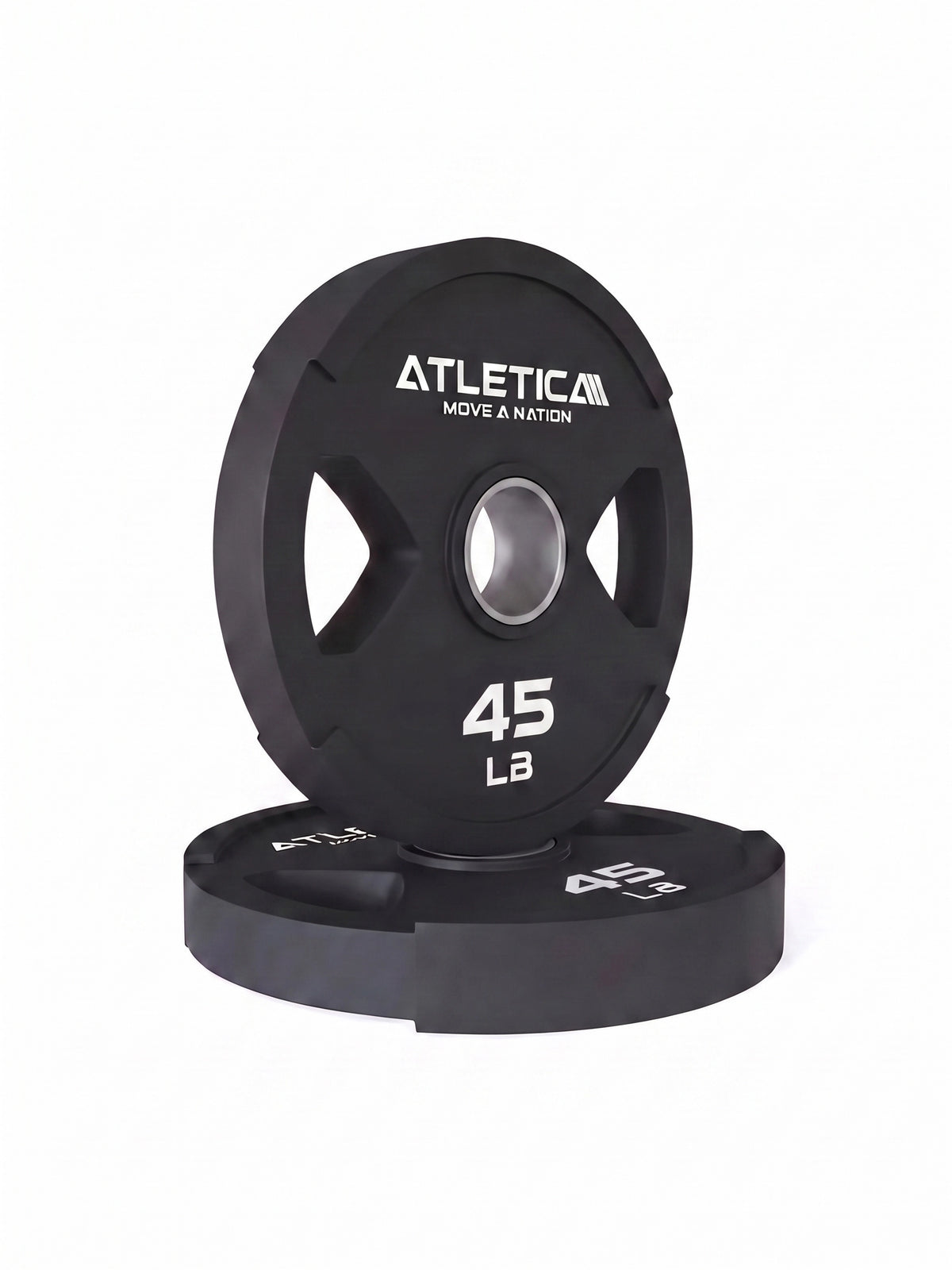 Weight Plates Dual-Gripper Plates: high ergonomics through two-grip design | 5 lb to 45 lb | free of harmful substances with TÜV REACH certificate,