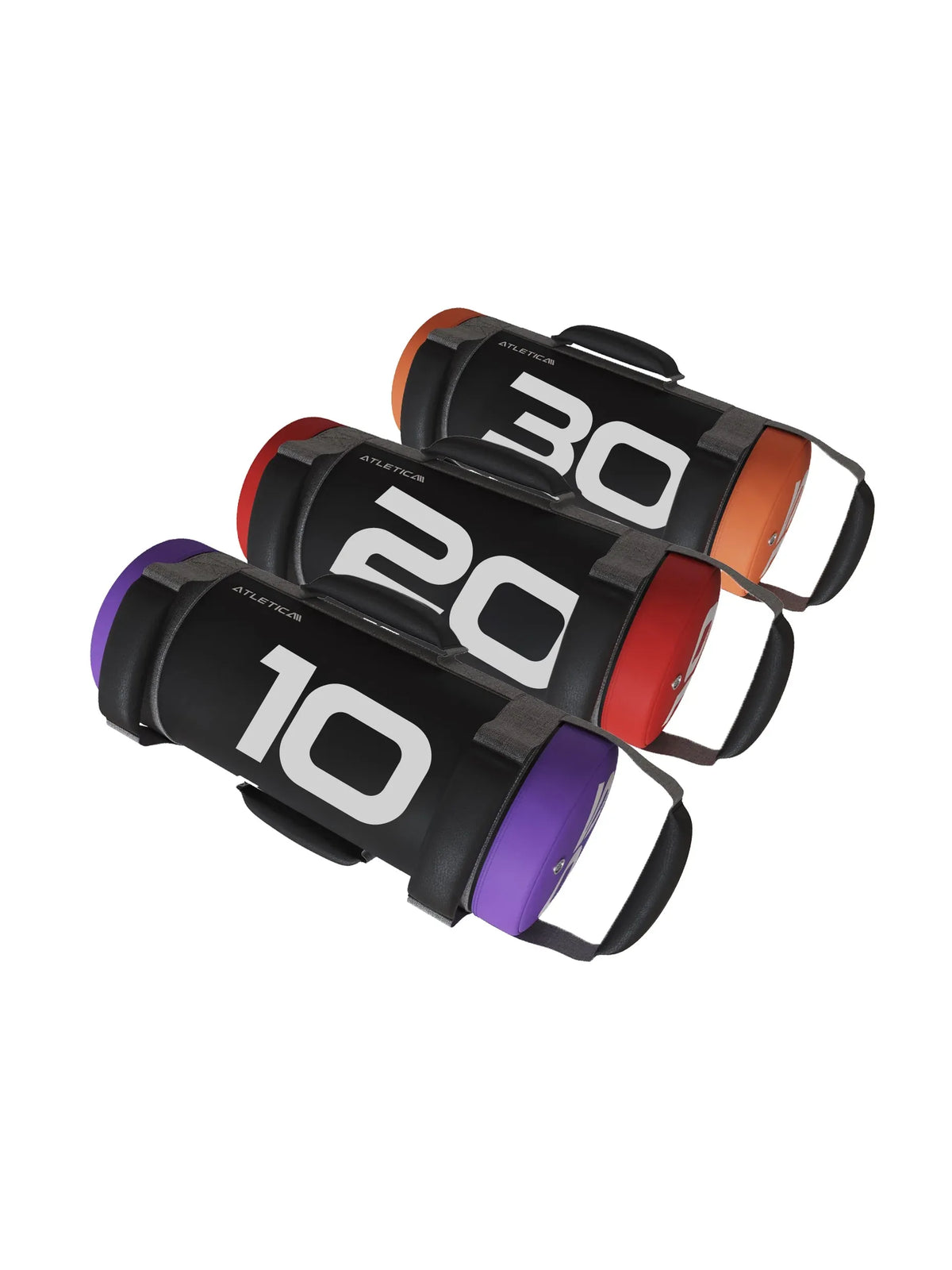 Power Bag Set 10, 20, 30 lb- with colored ends, for functional training