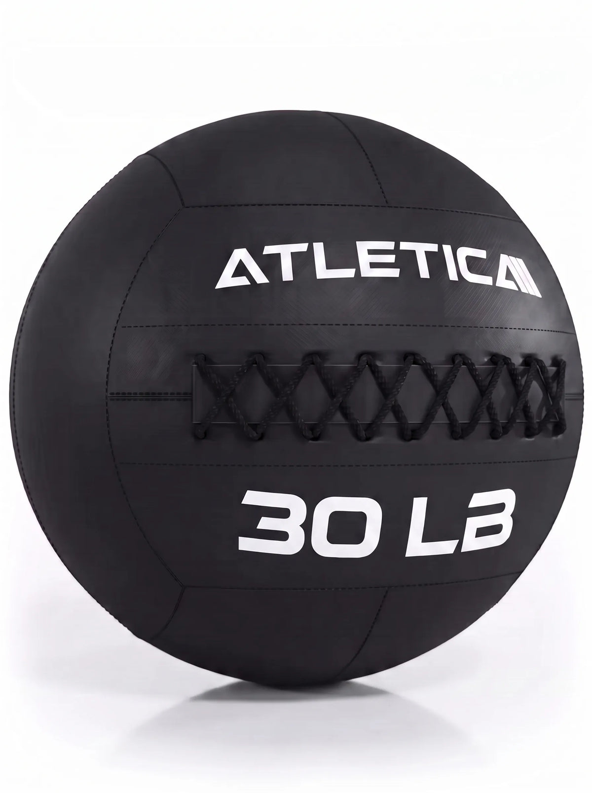 Wall Ball, 30 lb, seam detail, made of synthetic leather, for functional training and core exercises