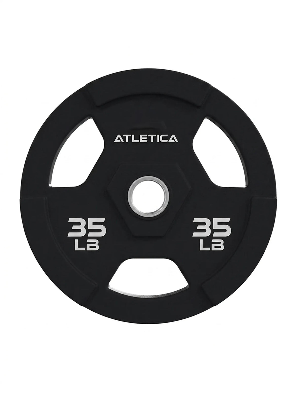 3H Gripper Plates Pair 35 lb with Stainless Steel ring – for squats, bench press and deadlifts