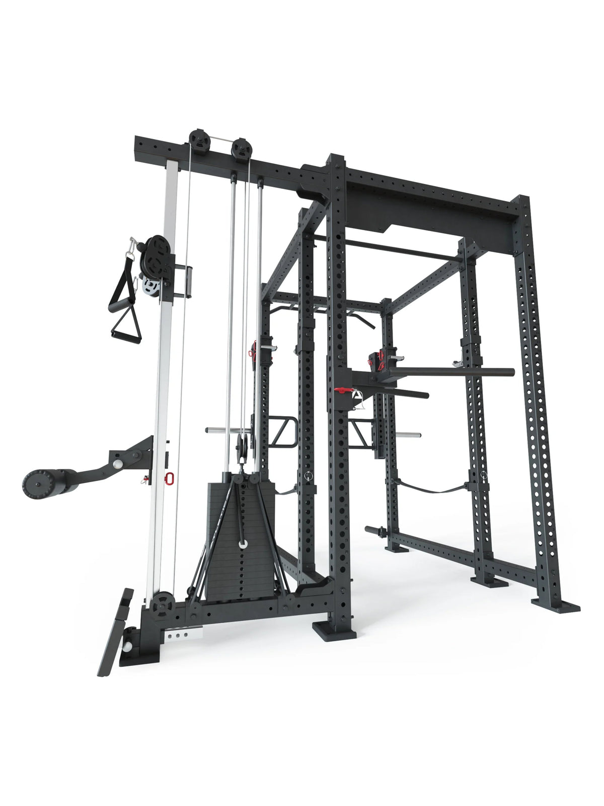 R8 Sentinel PRO - Power Rack with weight stack, Cable Pulley, dip bars, Pull-Up Bar