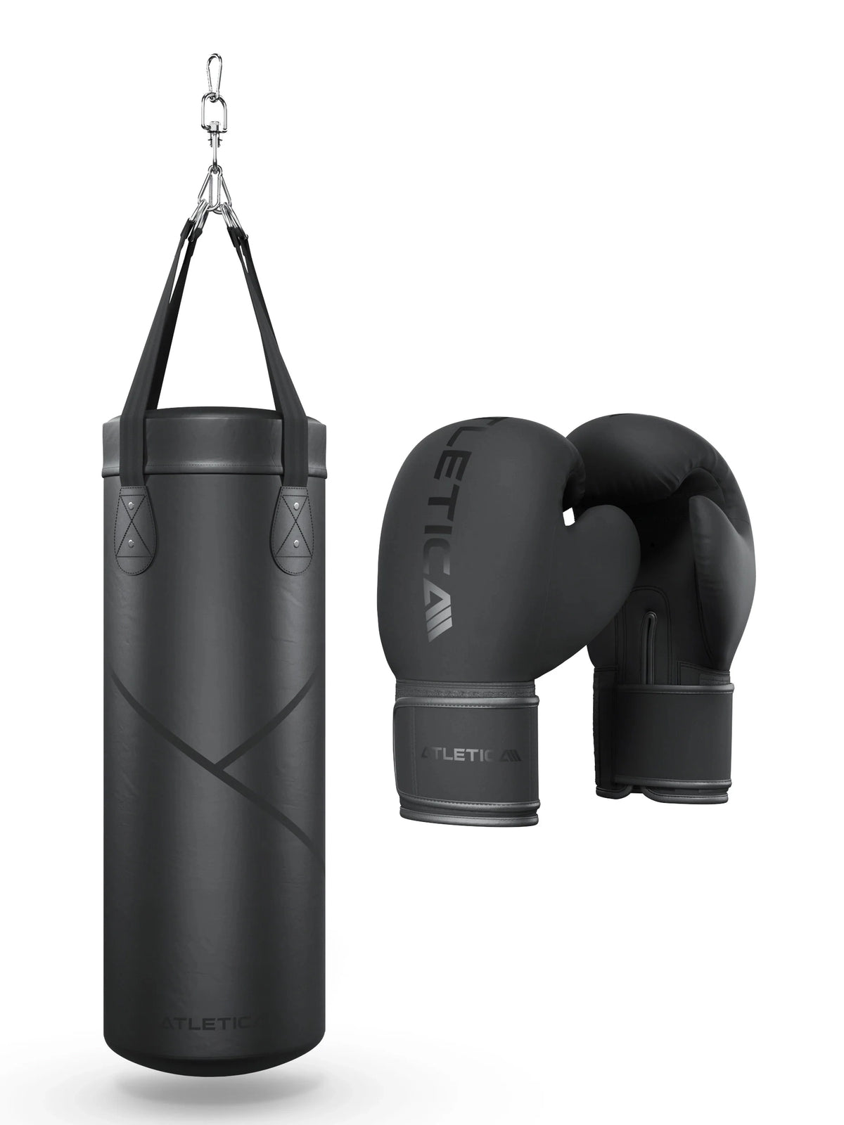 Atletica BBX Punching Bag and Boxing Gloves for Boxing Training and Strength Sports