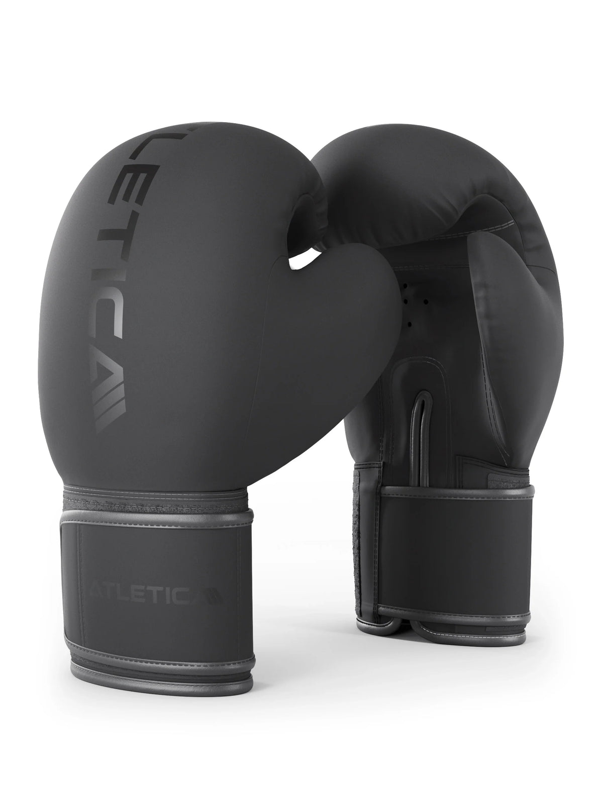 BBX Set - two black boxing gloves by Atletica, for boxing training