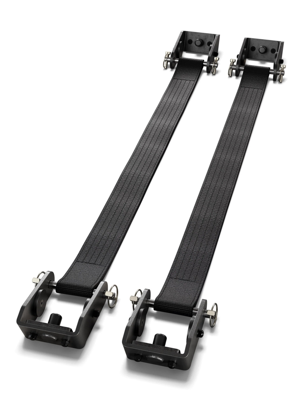 Atletica R7 Safety Straps – Two Black Nylon Safety Supports for Power Rack