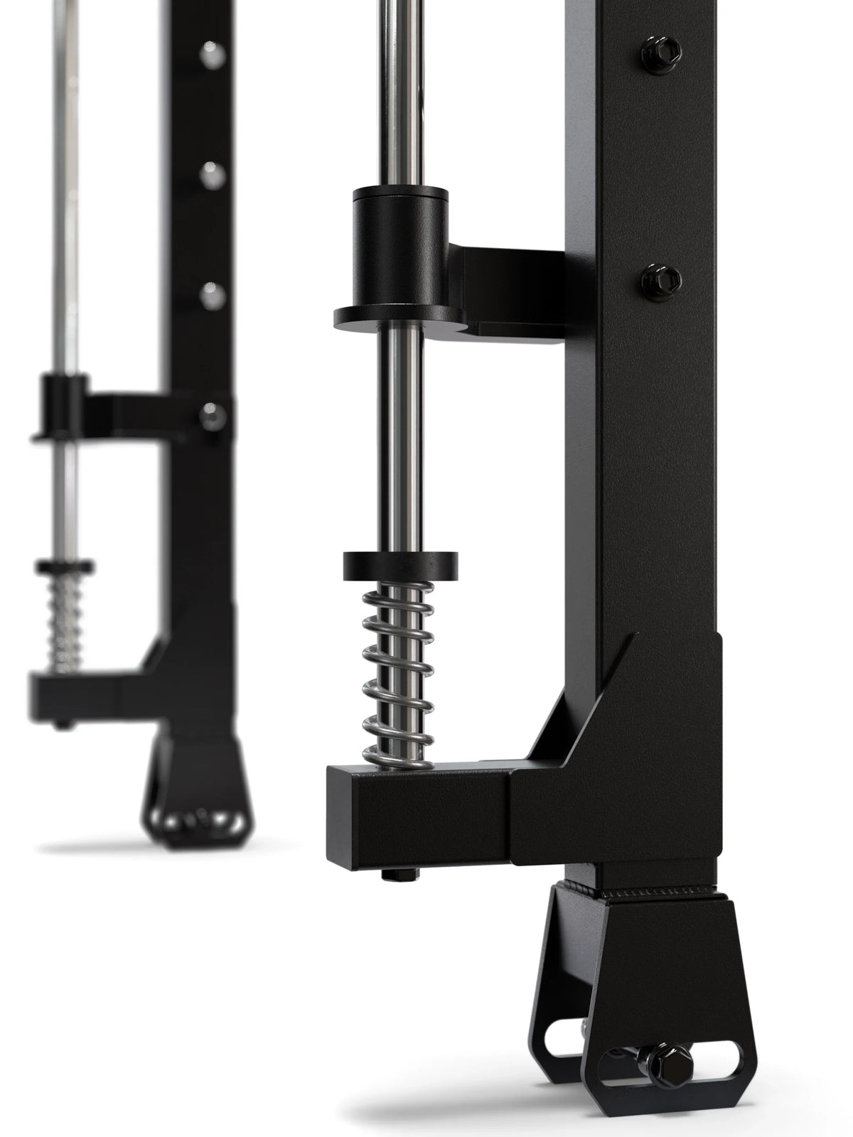 Atletica R7 Smith machine attachment, detail of the bottom spring stopper
