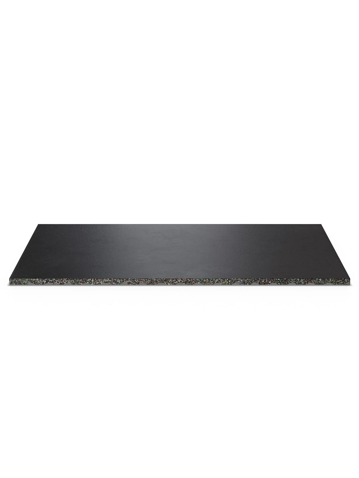 MaxProtect 65 sq ft fitness mat 20 mm with black surface and multicolored side edge