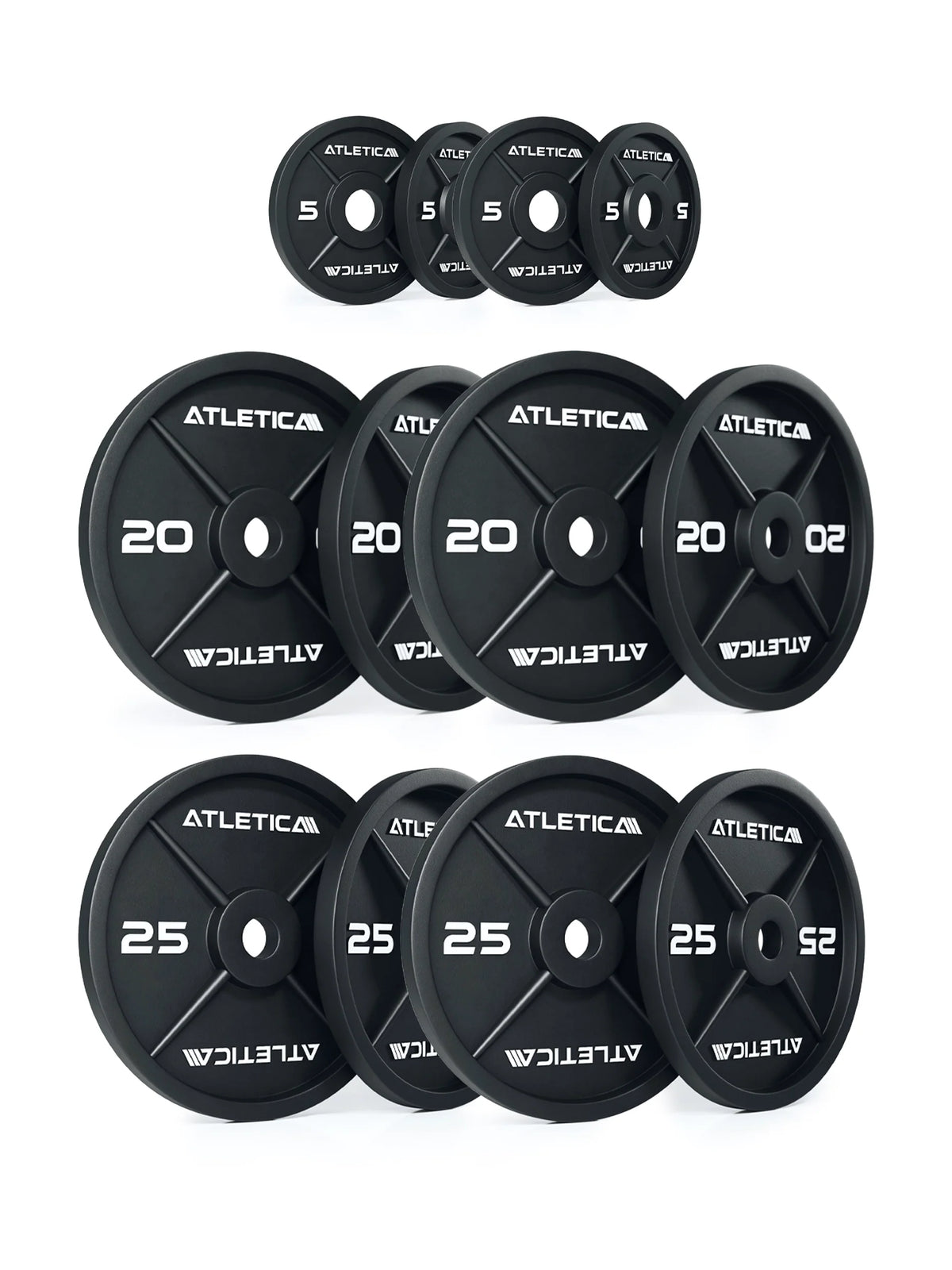 R8 Hawk Set - Cast Iron Iron Plates weight plate set - 10 lb, 45 lb, 55 lb, stacked multiple times