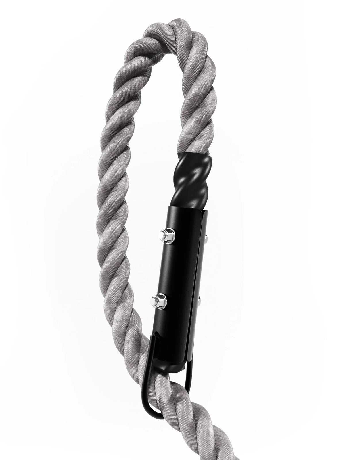 HRX Power Battle Rope 50 ft by Atletica with metal eyelet and sturdy rope fastening