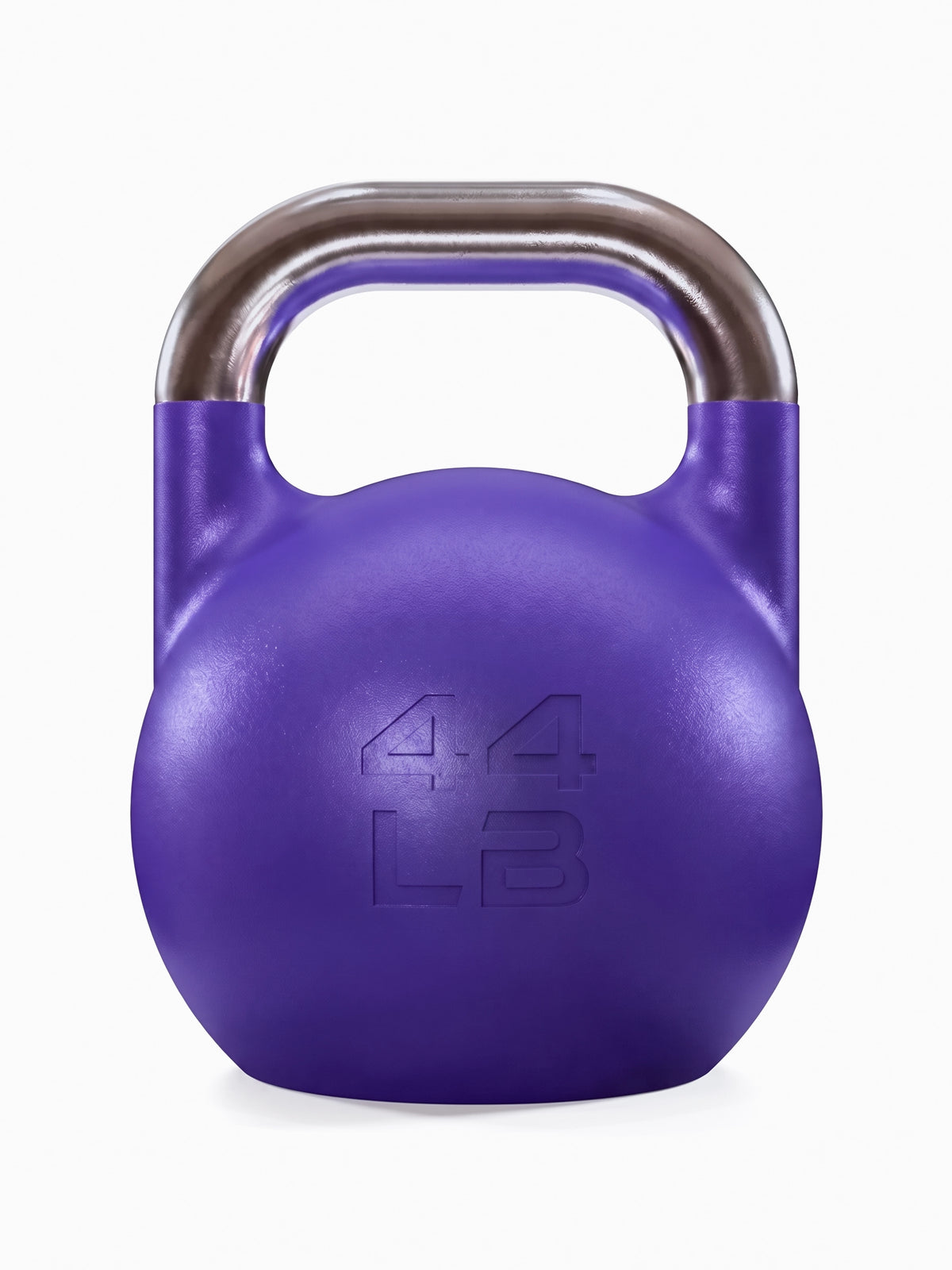 Competition Kettlebell Set - Purple Kettlebell, 44 lb, silver Handle, for Competition and Functional Training
