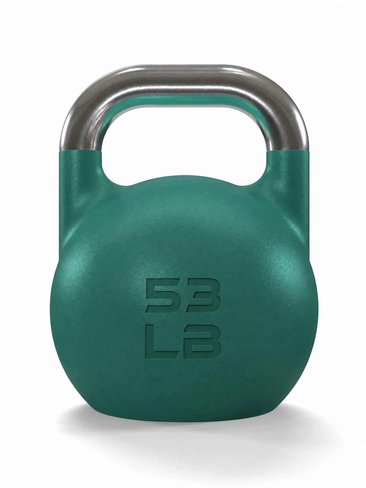 Competition Kettlebell Set - green kettlebell, 53 lb, metal handle, for competition and Functional Training