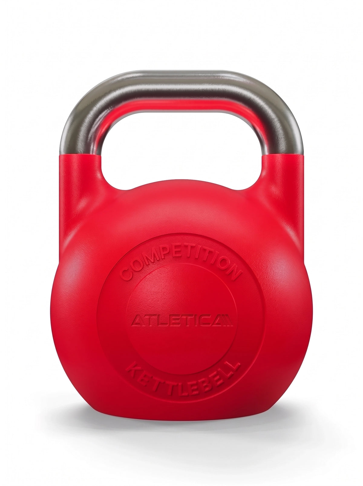 Competition Kettlebell in red - 70 lb with steel handle, for functional training