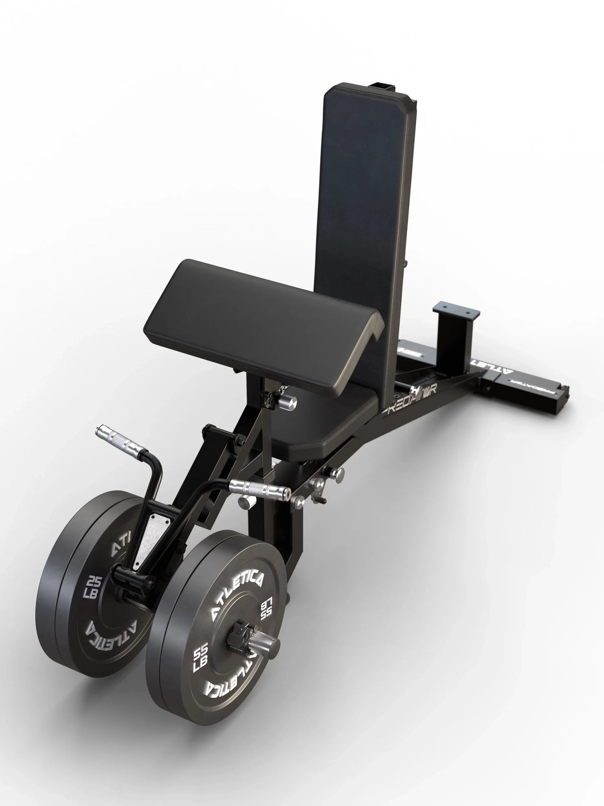 Atletica Predator EVO modular Weight Bench - EVO Arm option with Bumper Plates weights