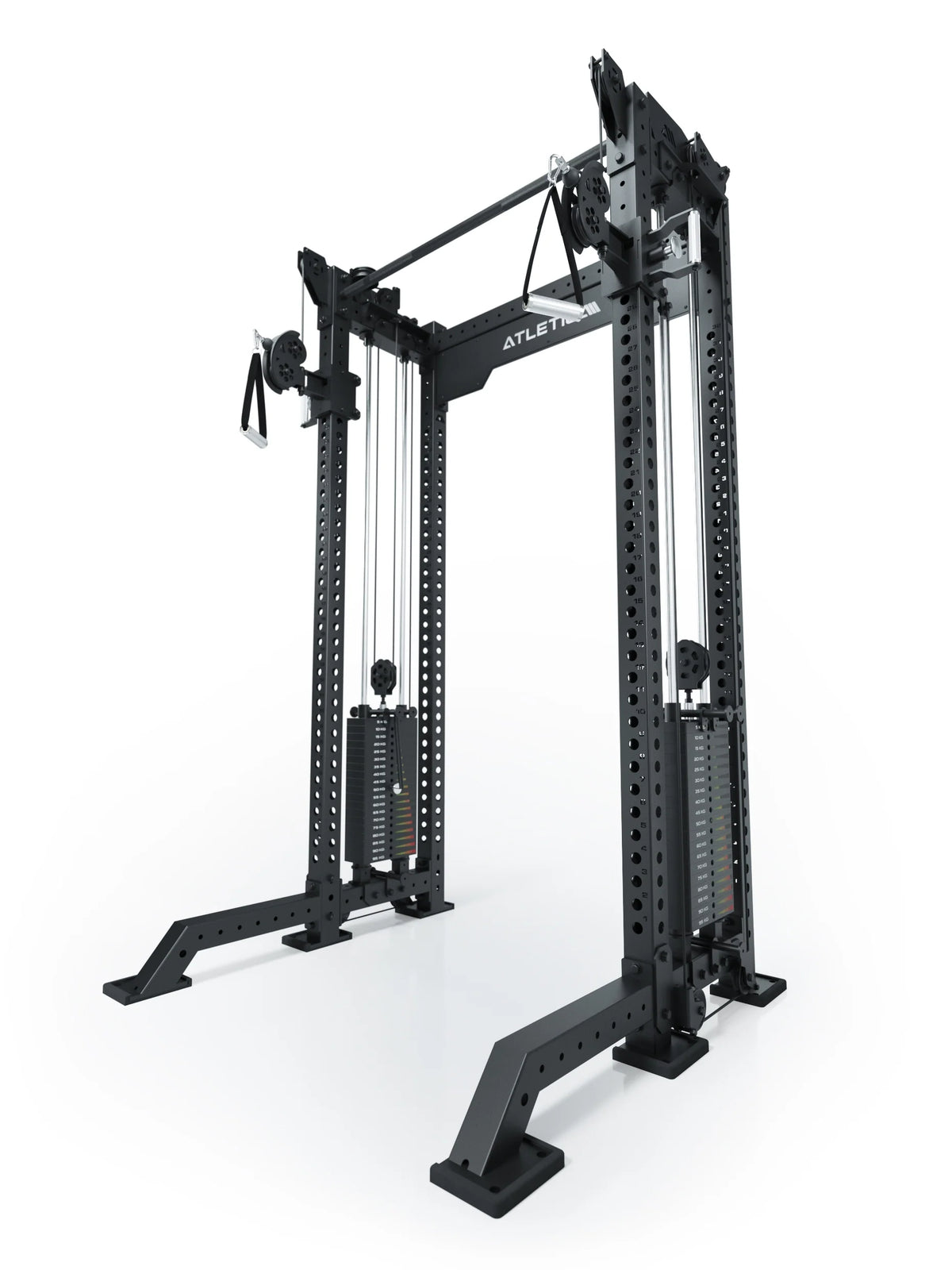 R8 Bradley Dual Cable Pulley Attachment with 2x210 lb weight stacks, for 16.5" Crossbar