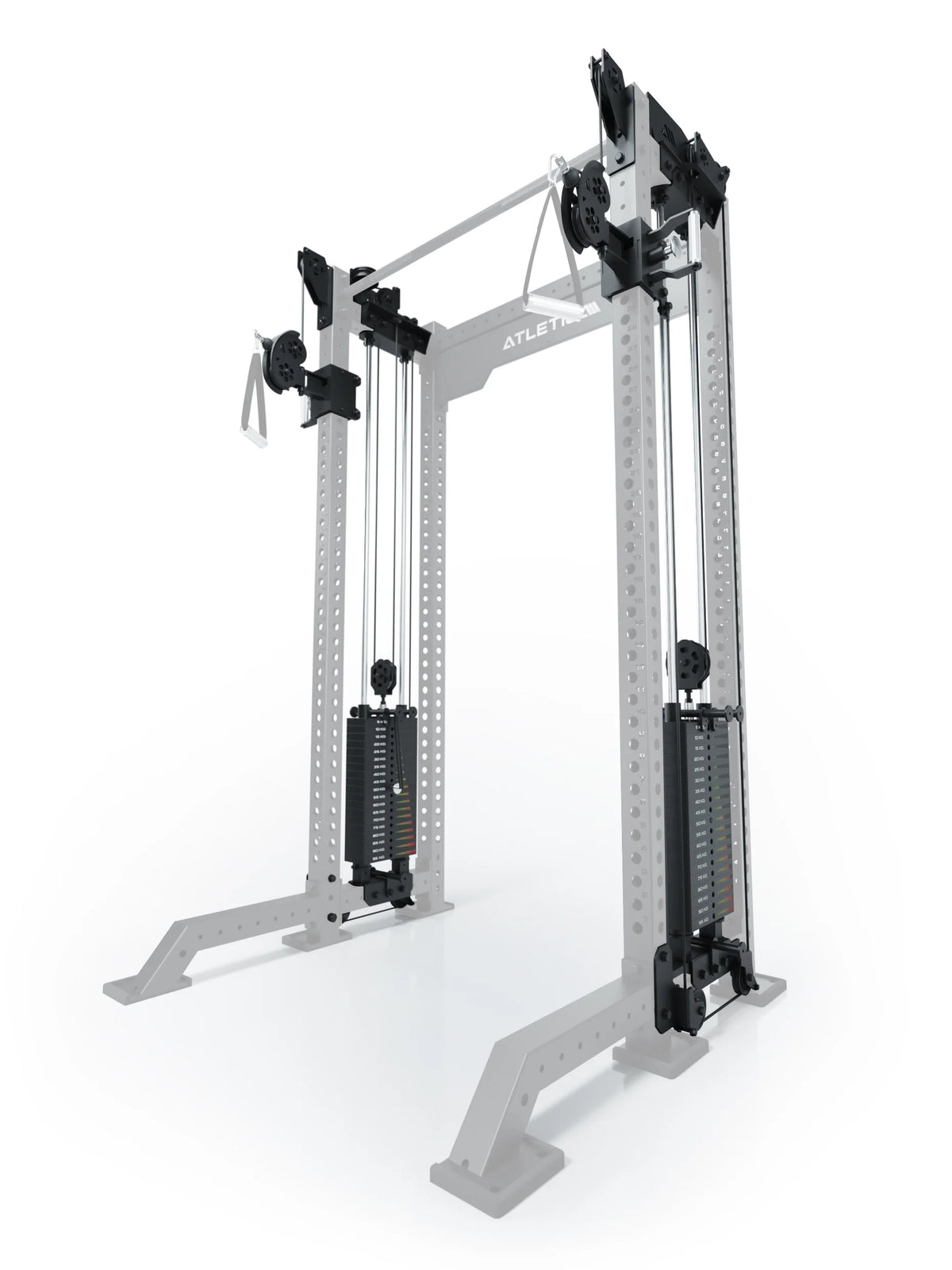 R8 Bradley - Functional Trainer with two 210 lb Weight Stacks, Pulleys, Handles