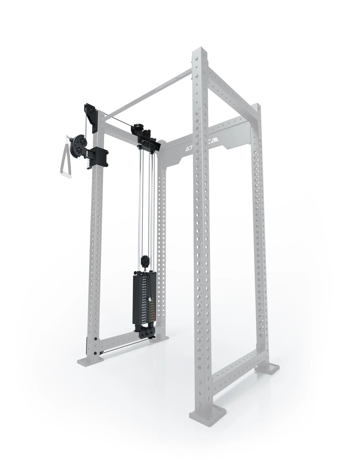 R8 Bradley - Cable Pulley Attachment with 210 lb Weight Stack, Cable Pull and Handle