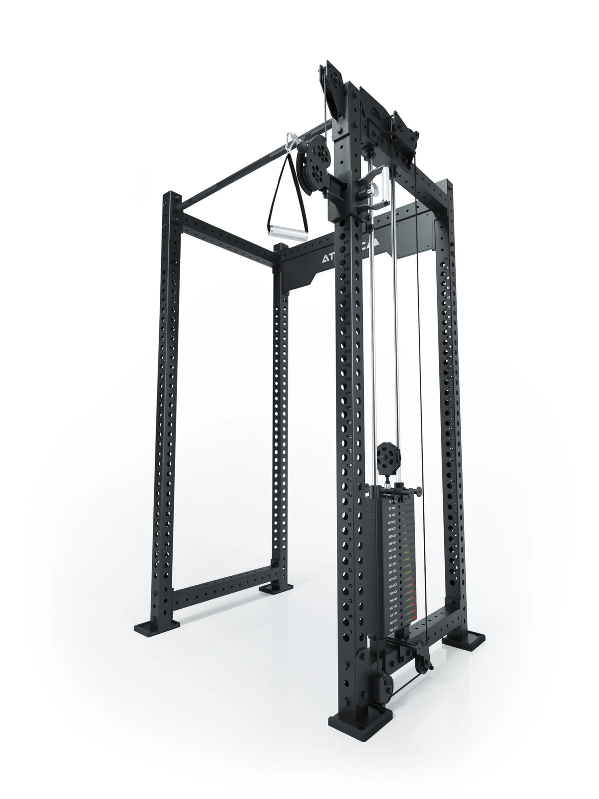R8 Bradley Right Cable Pulley Attachment with 2x210 lb weight stacks, for 30.5-inch Crossbar