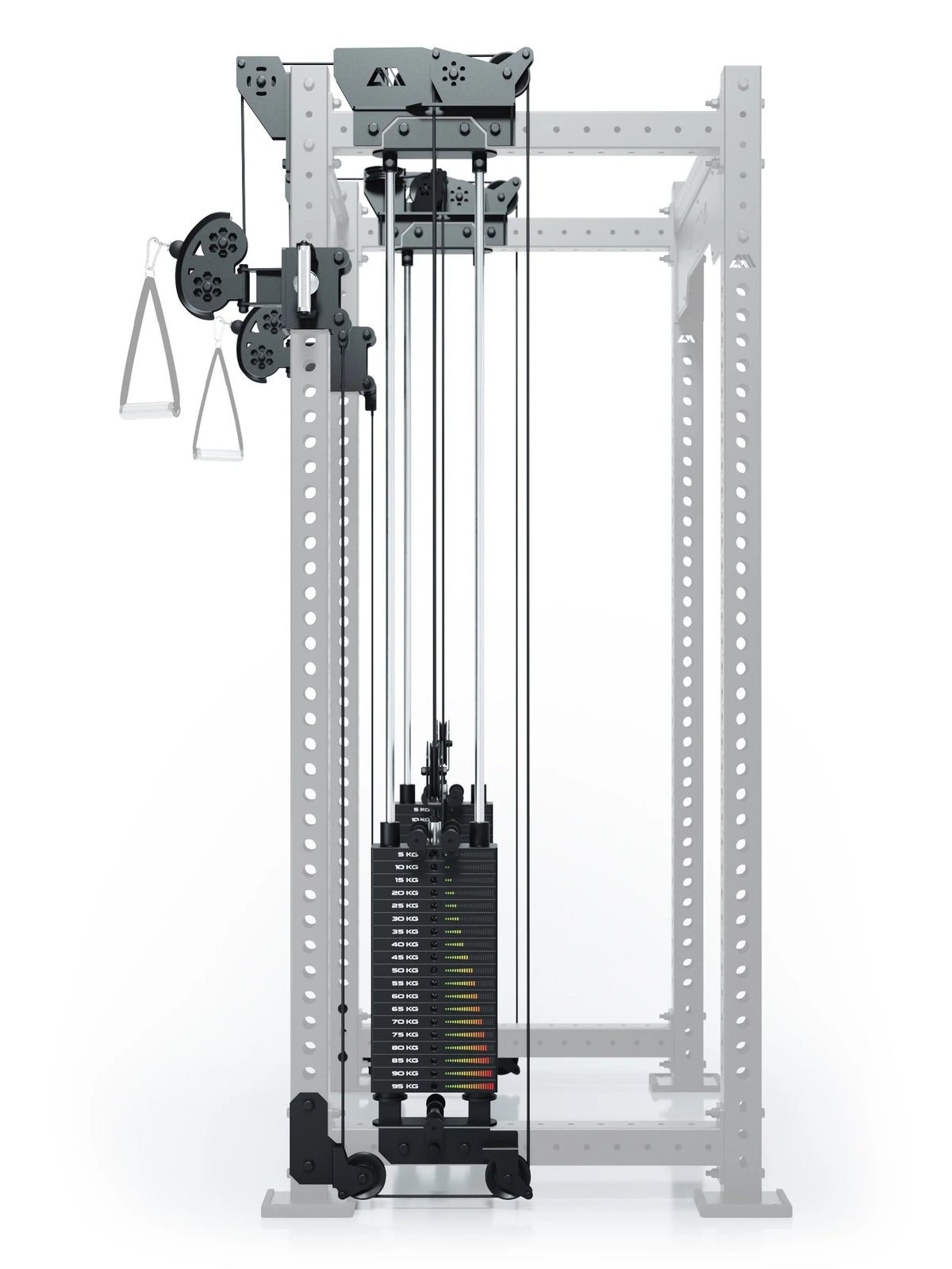 R8 Bradley Dual Cable Pulley Attachment with 2x210 lb Weight Stacks