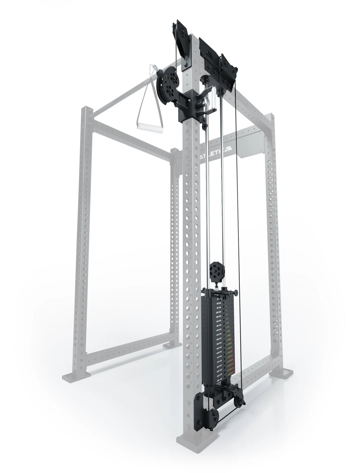 R8 Bradley - cable pulley attachment with weight stack on the right, pulleys, handle