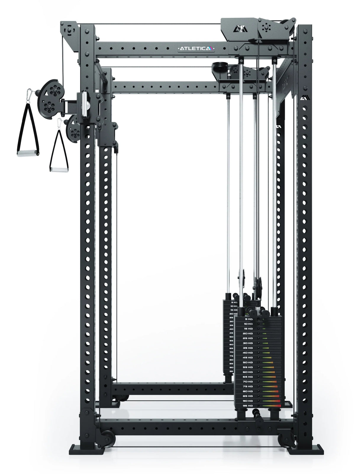 R8 Bradley Dual cable pulley attachment for 43" crossbar with 2x210 lb weight stacks