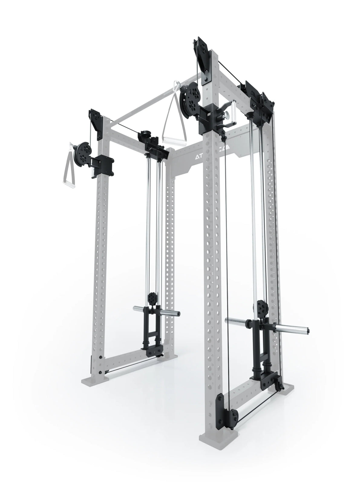 Atletica R8 Bradley plate loaded dual cable attachment, 30.5-inch crossbar, position 2
