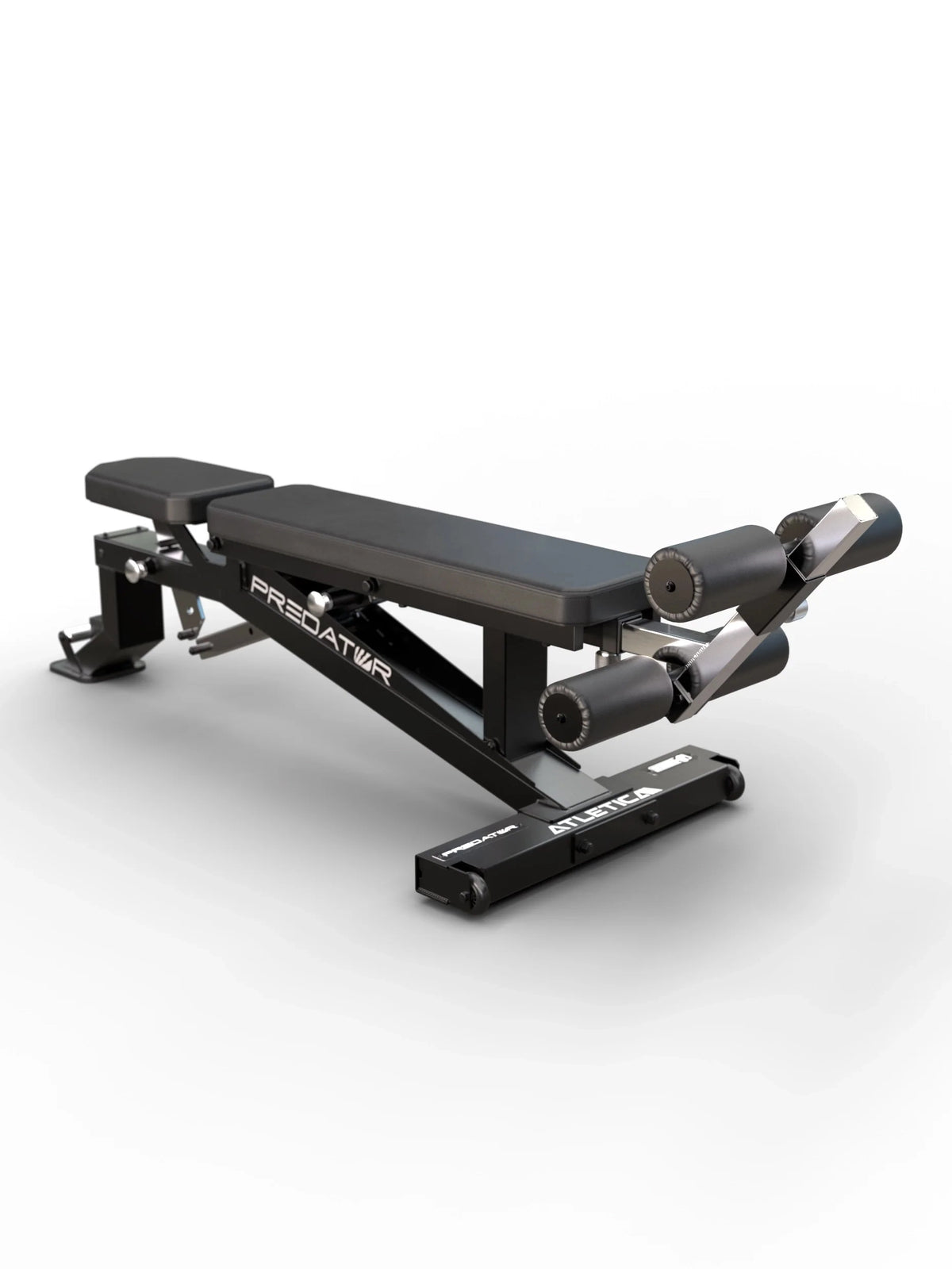 Evo Leg Blocker on the Predator Weight Bench: for more resistance during crunches and sit-ups