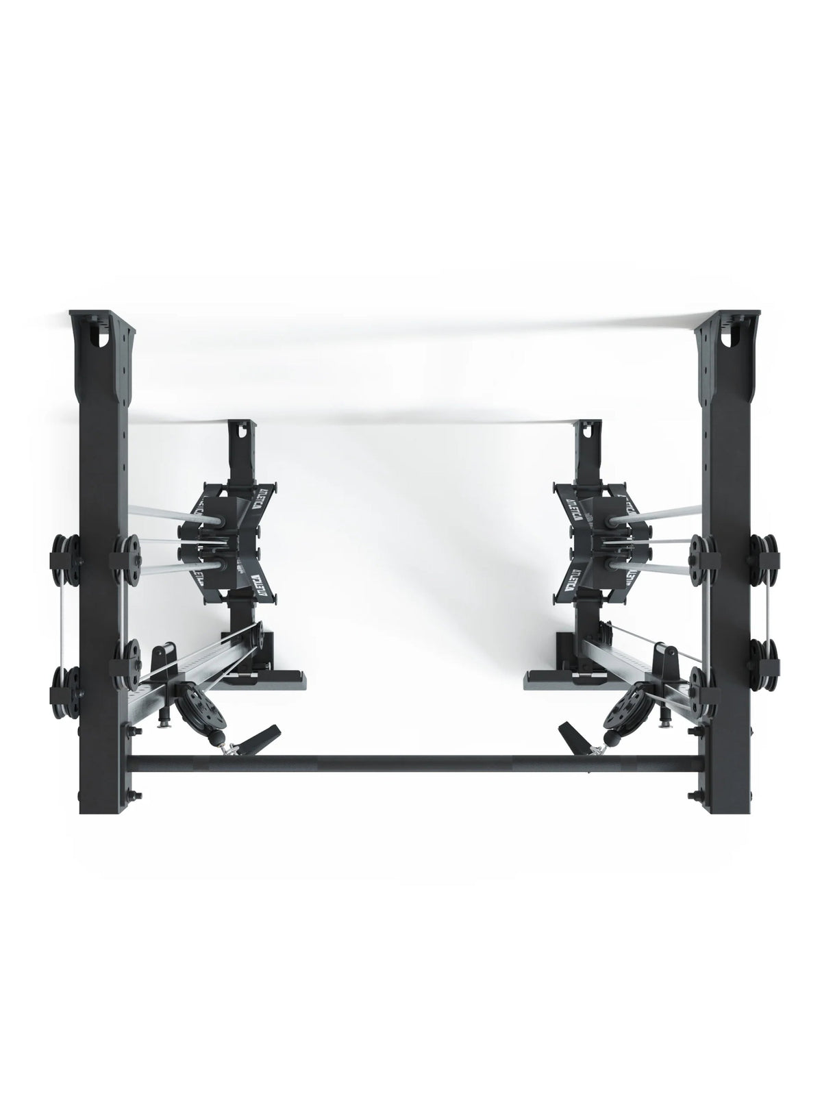 R8 Nitro Cable Rack - black cable pulley machine, two weight stacks, wall mounting