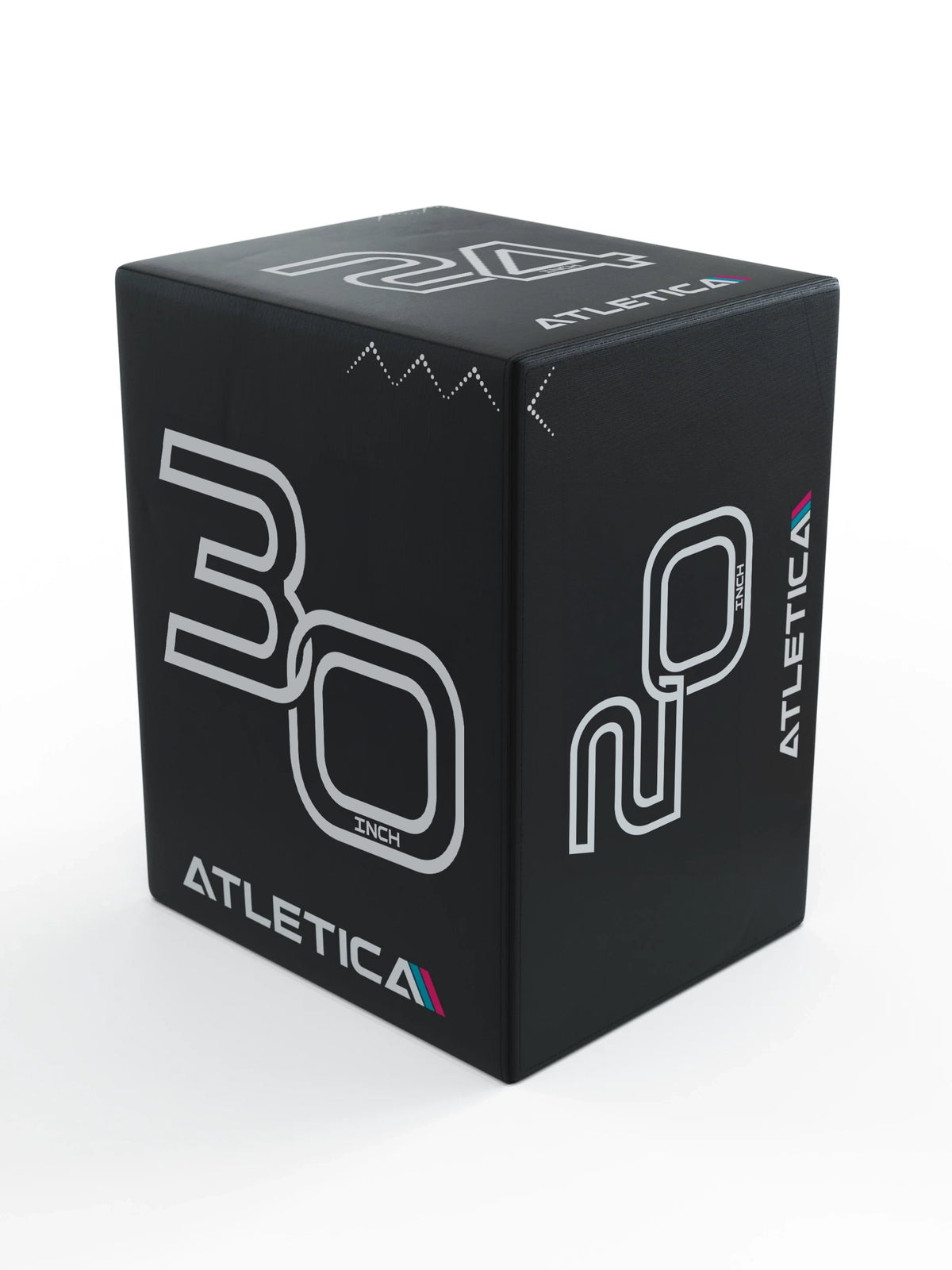 Plyobox jump box SoftStep with height specifications 30" and 19.5" on black surface