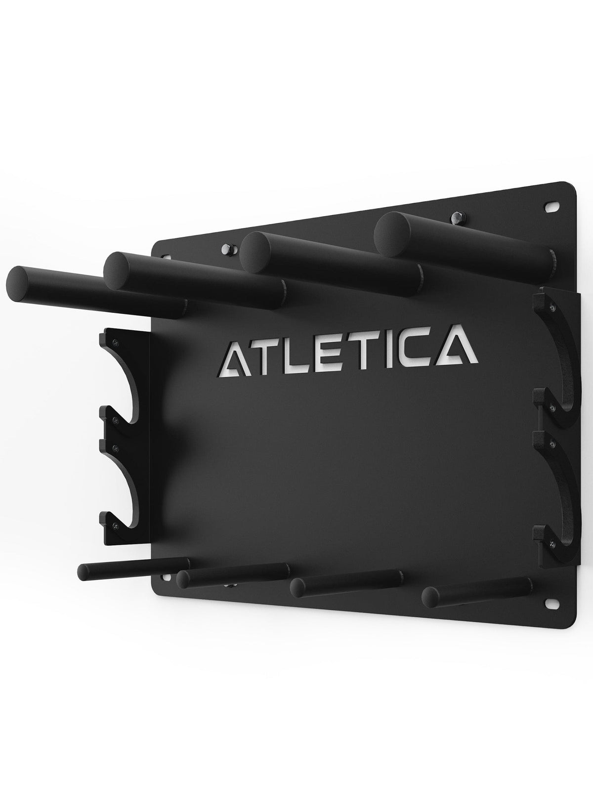 Blade wall mount for: plates, bars, jump ropes, bands, collars