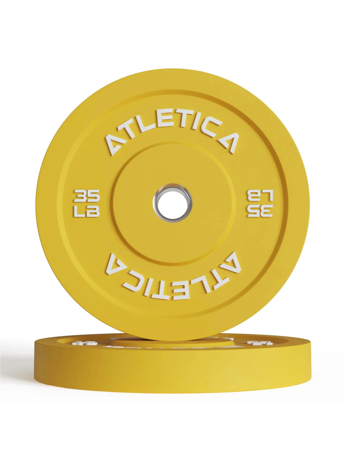 Alpha Barbell Set - Bumper Plate weight plate 35 lb yellow