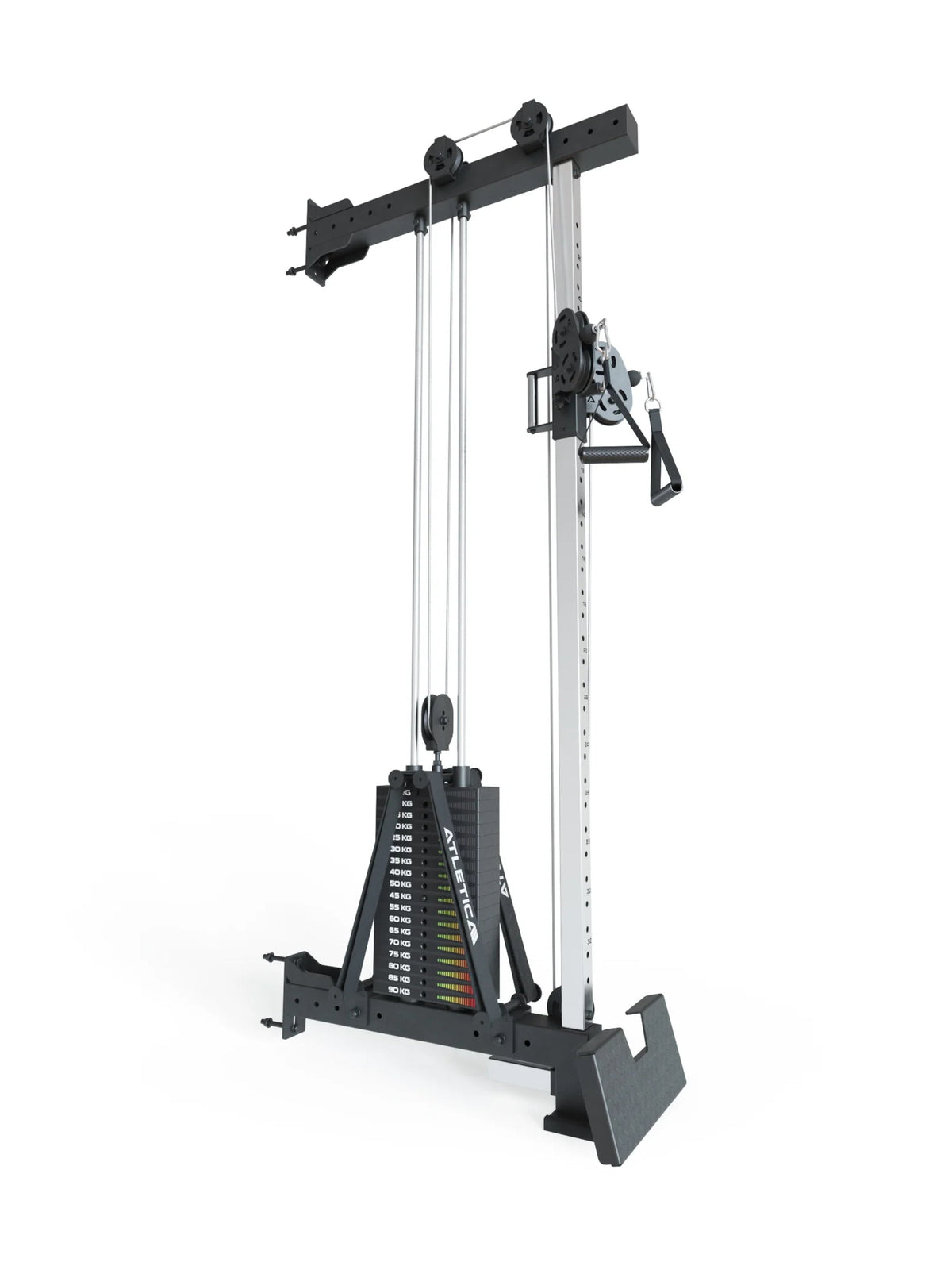 Atletica R8 Pro Pulley – Cable Pulley attachment with 200 lb weight stack for R8 Power Rack
