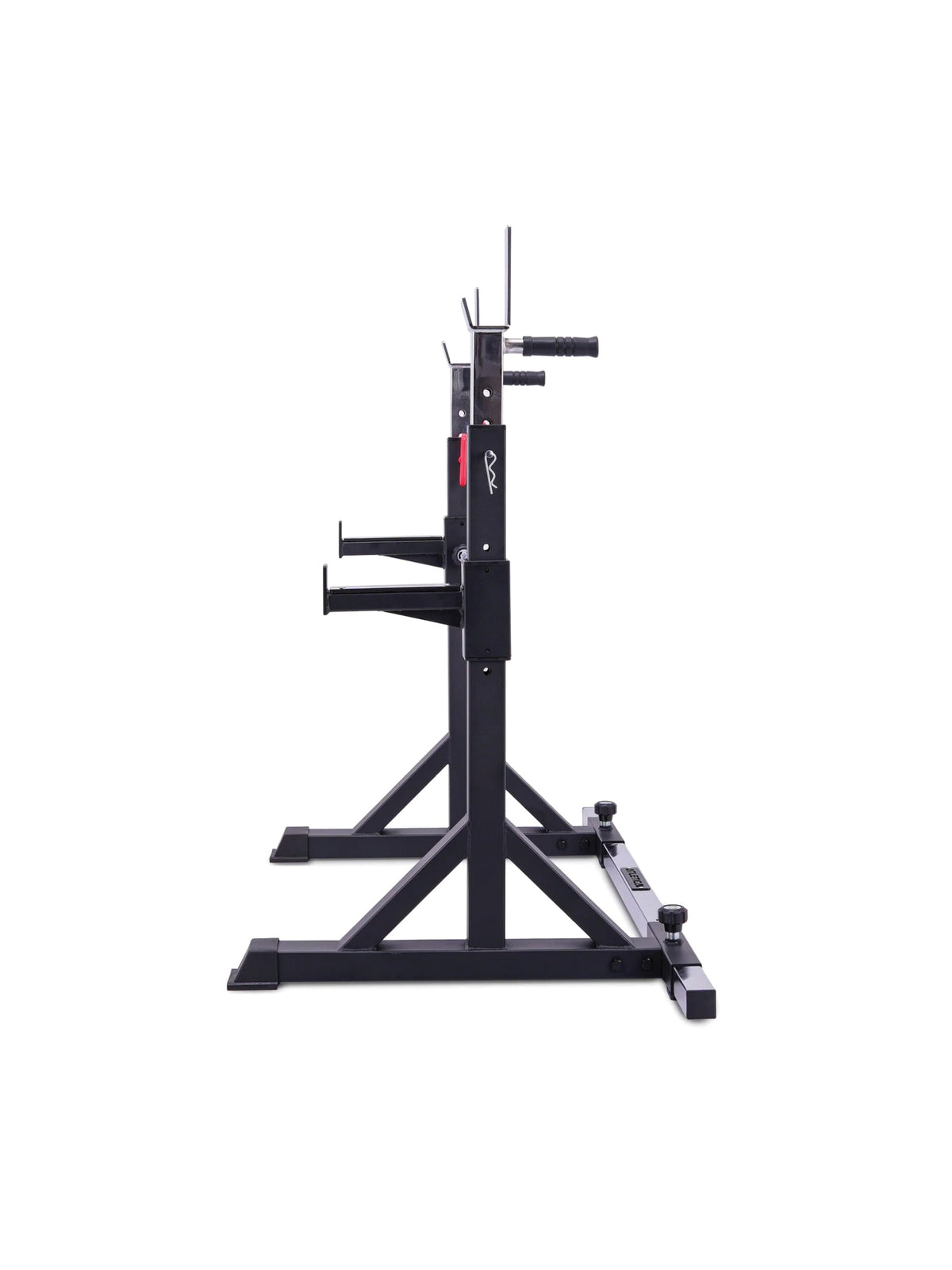 Atletica free-standing squat stands, side view