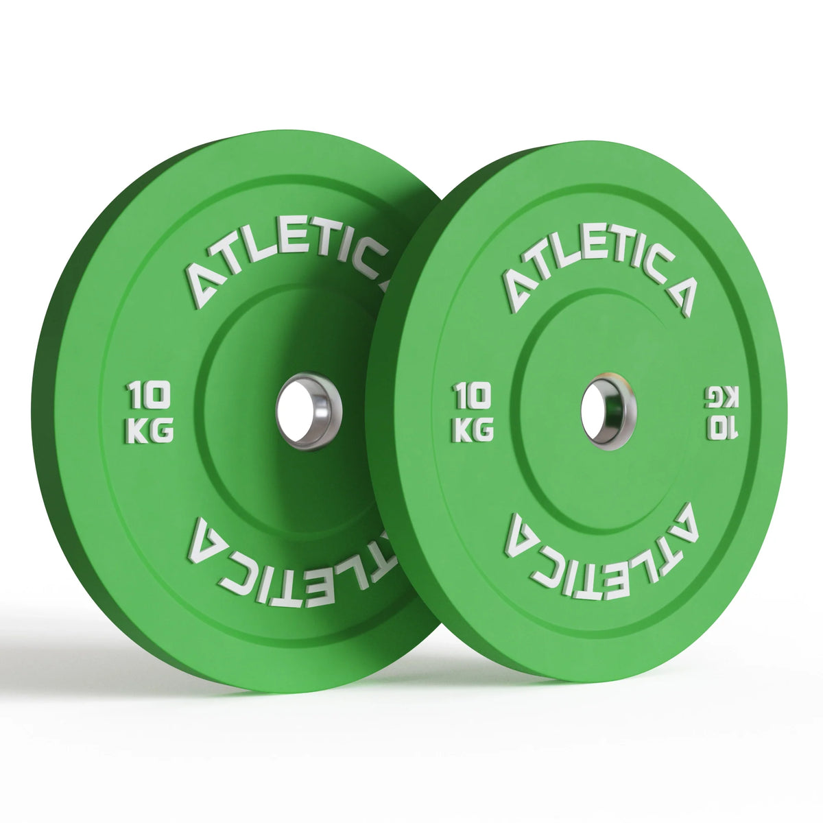 Gamma Spectrum Set - two green Color Bumper Plates, 25 lb each