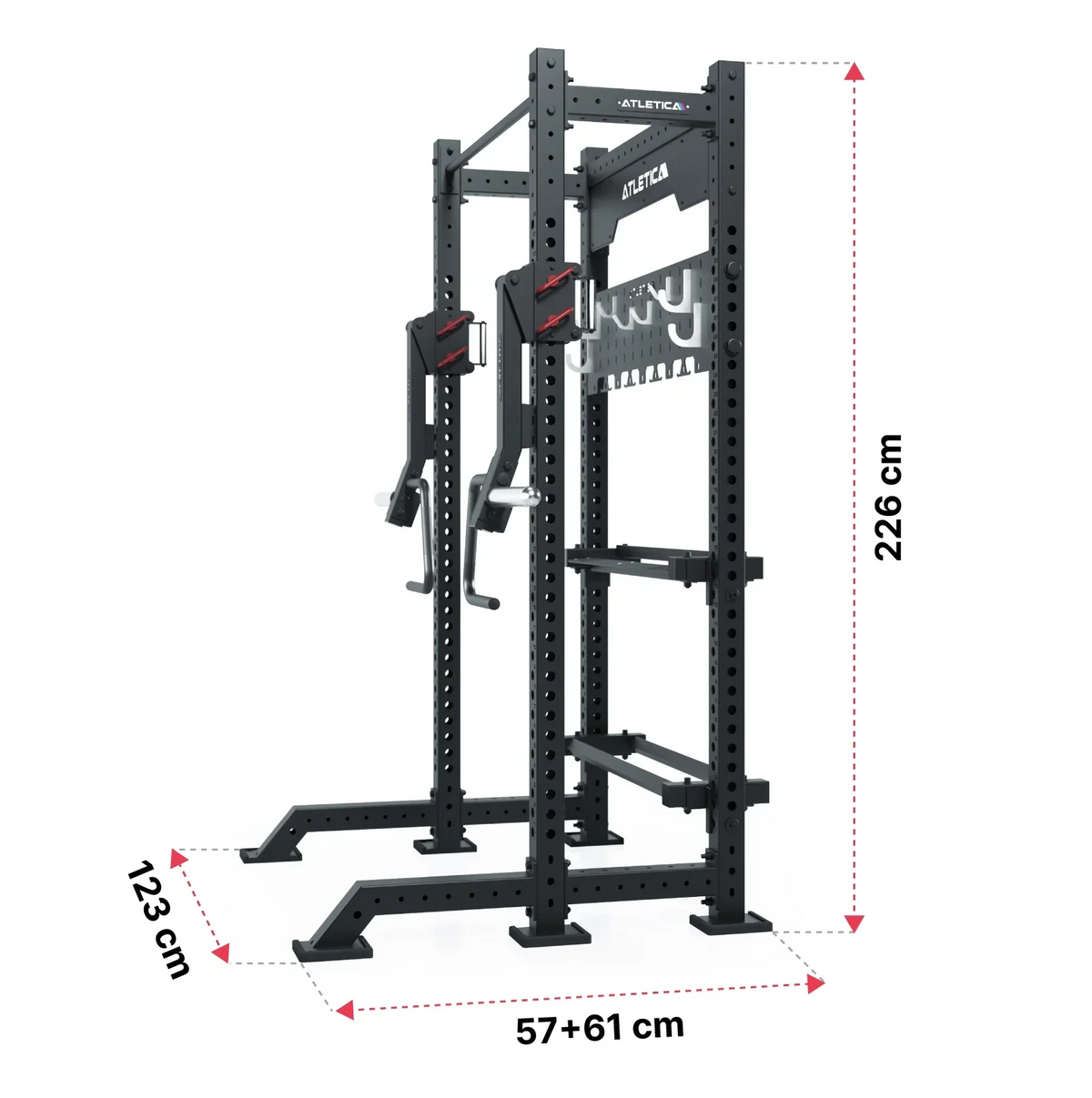 R8 Stereo Power Rack: dimensions