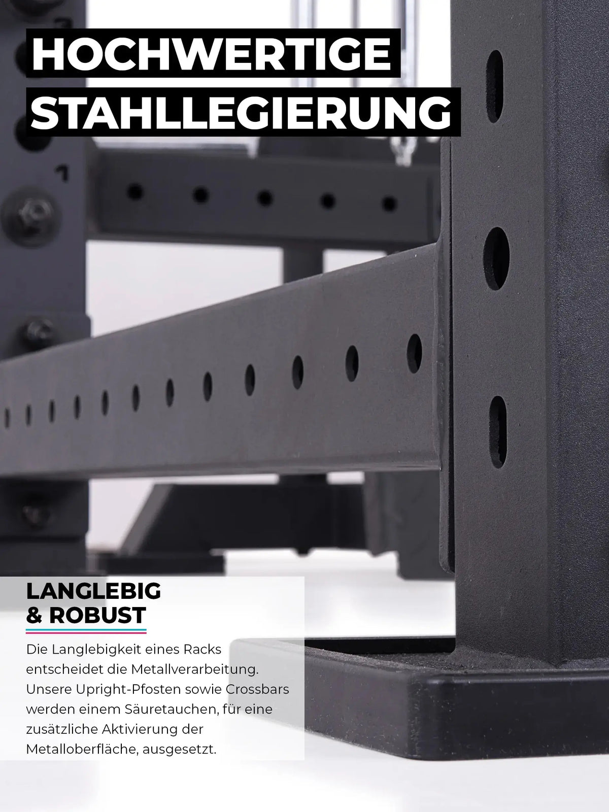 R8 Sentinel PRO Power Rack with steel construction, for strength training in the Garage Gym or commercial gym