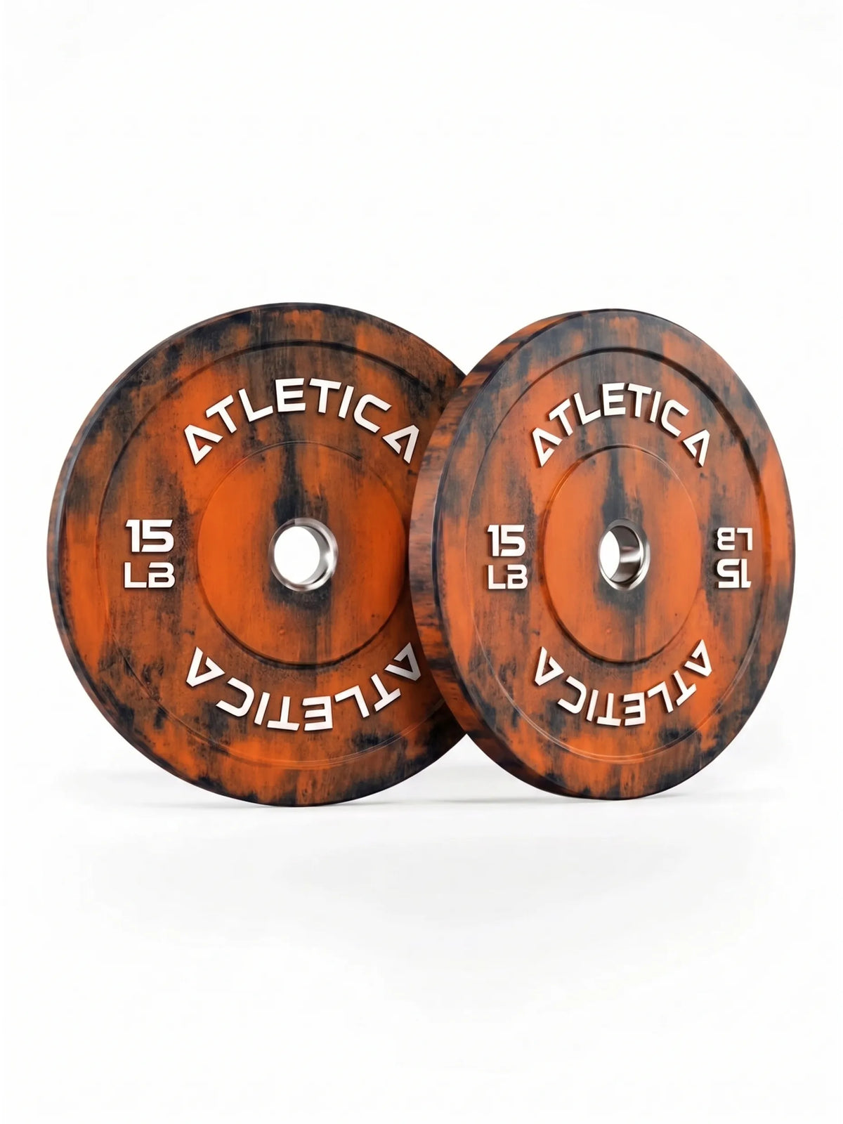 Fusion Bumper Plates - black weight plates, 10 lb each, for weightlifting and functional training