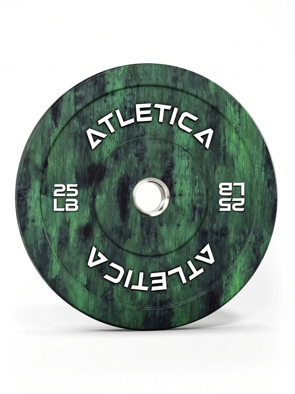 Fusion Bumper Plates - green weight plate, 25 lb, for weightlifting and Functional Training