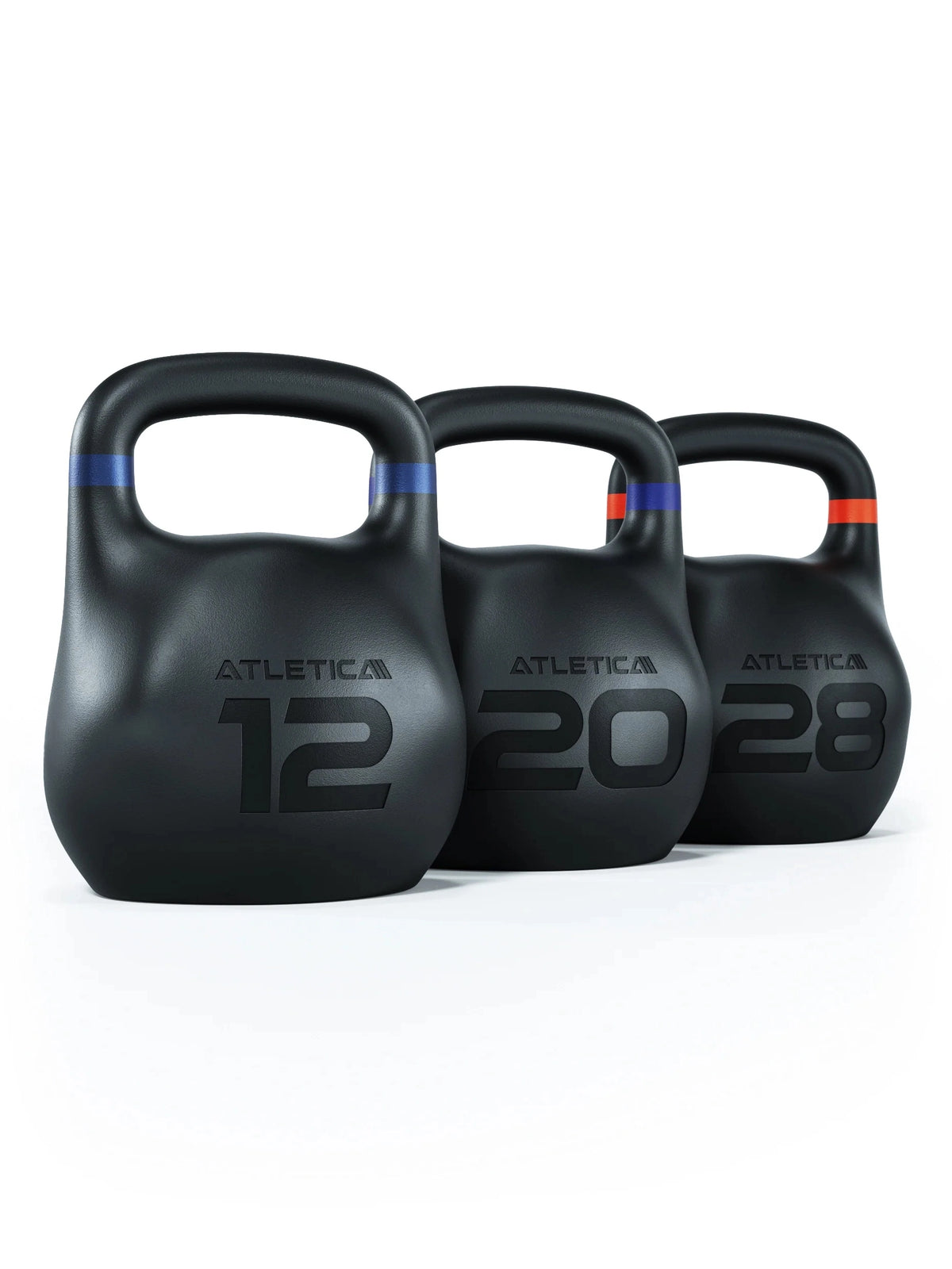 Atletica HRX Octagon Kettlebell SET - Three kettlebells, weights 26 lb, 44 lb, 62 lb