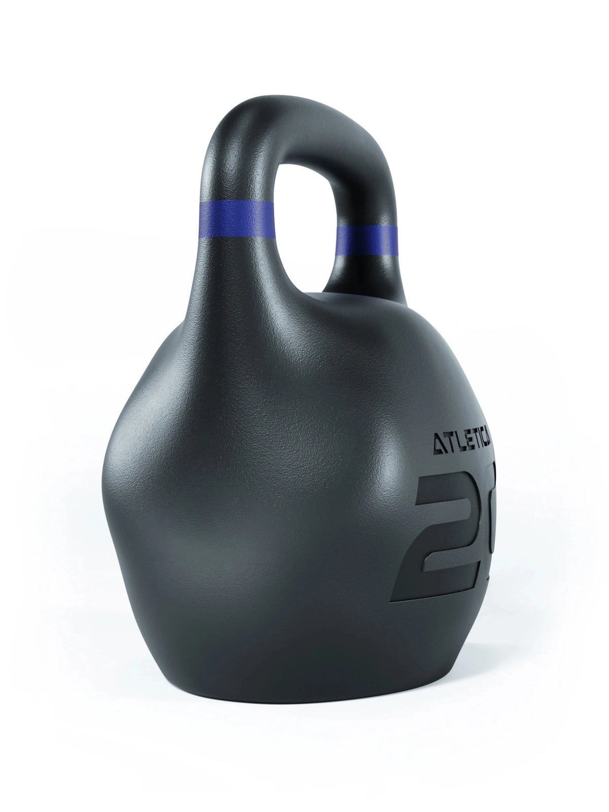 HRX Octagon Kettlebell - kettlebell with blue stripe, 44 lb, ideal for functional training