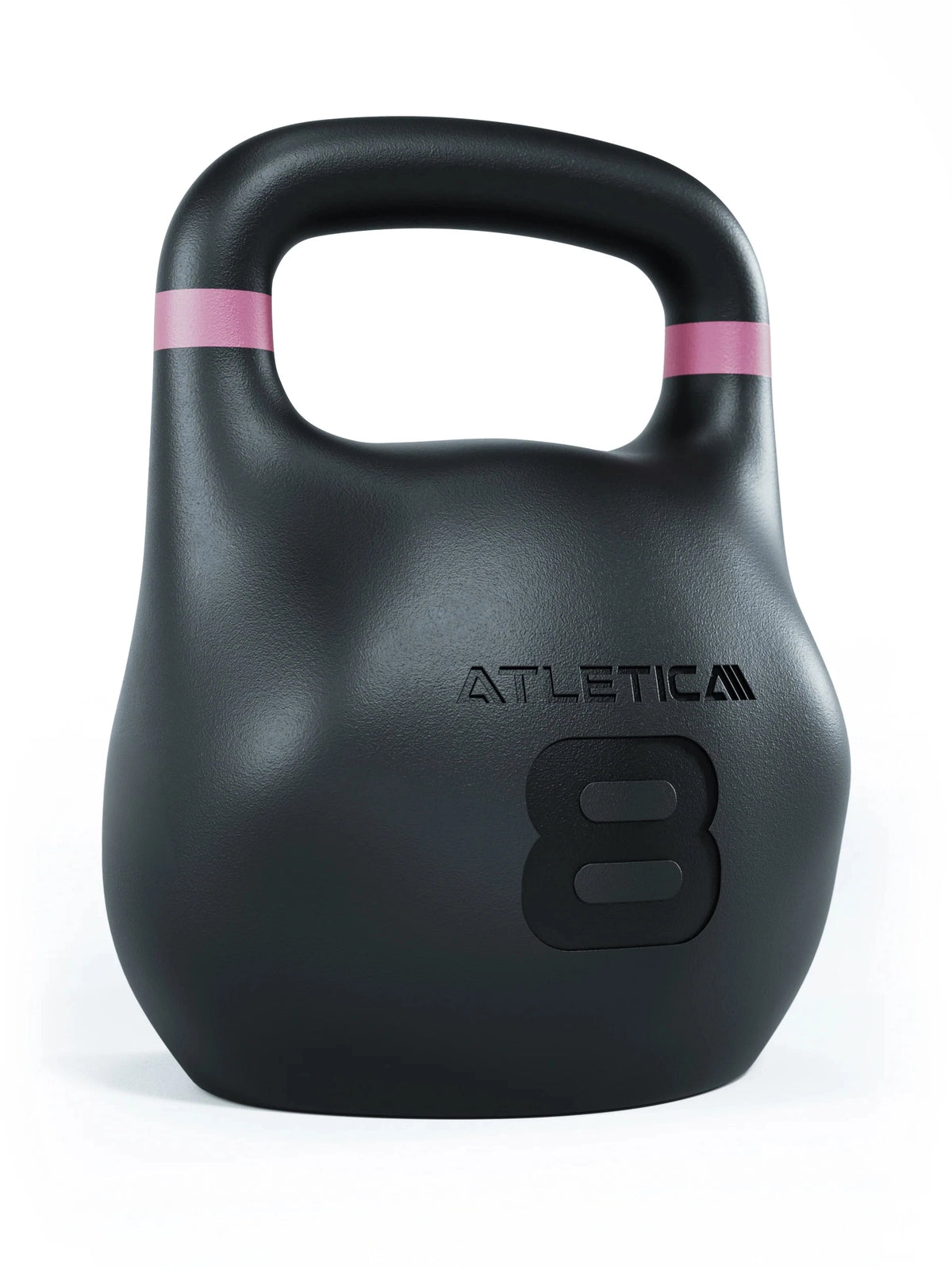 HRX Octagon Kettlebell - kettlebell with pink stripe, 18 lb, for functional training