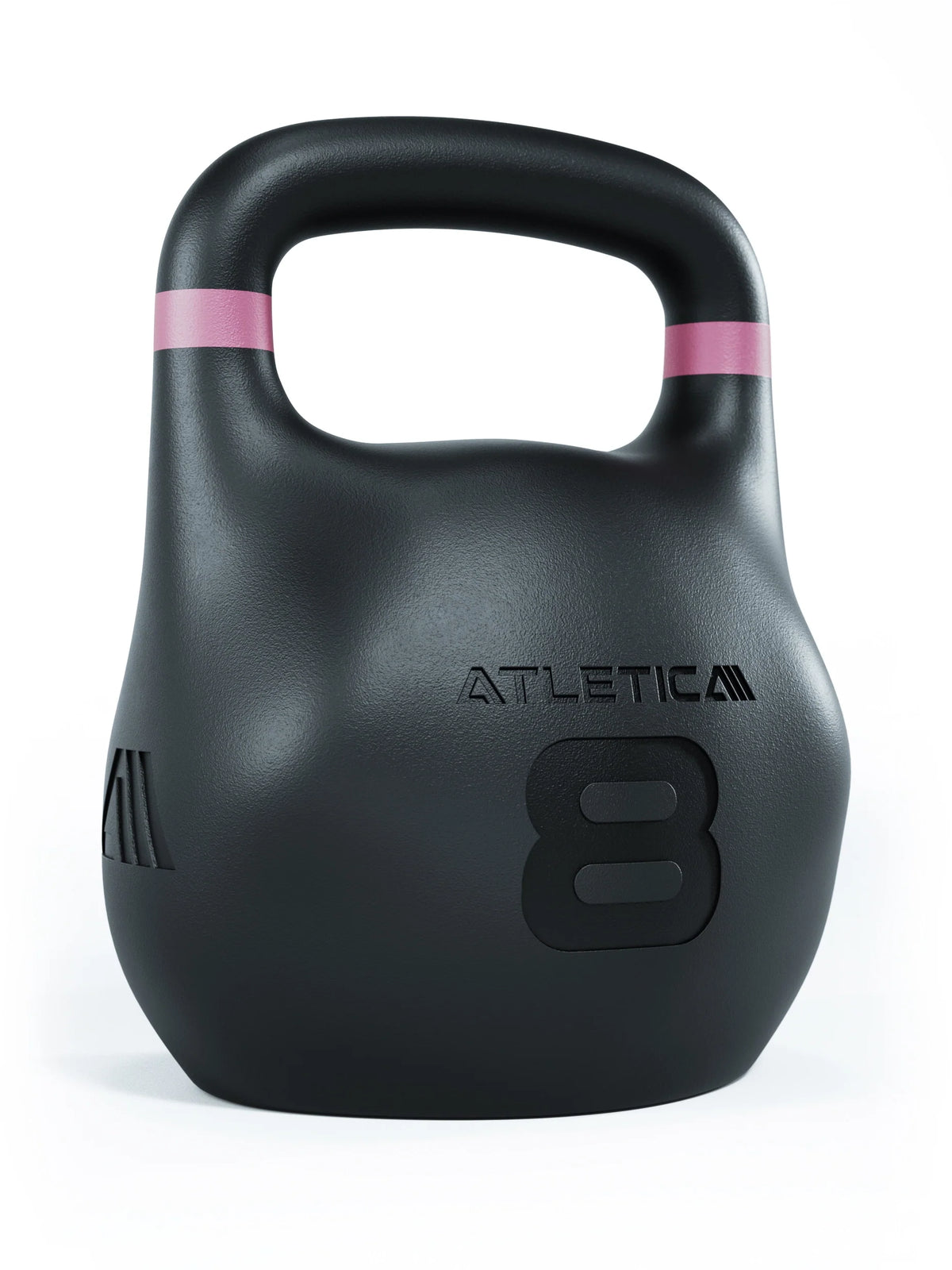 Atletica HRX Octagon Kettlebell 18 lb, three-quarter view with logo and weight marking