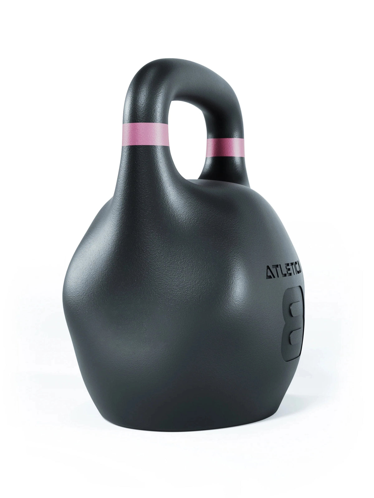 HRX Octagon Kettlebell - kettlebell with pink stripe, 18 lb, for functional training