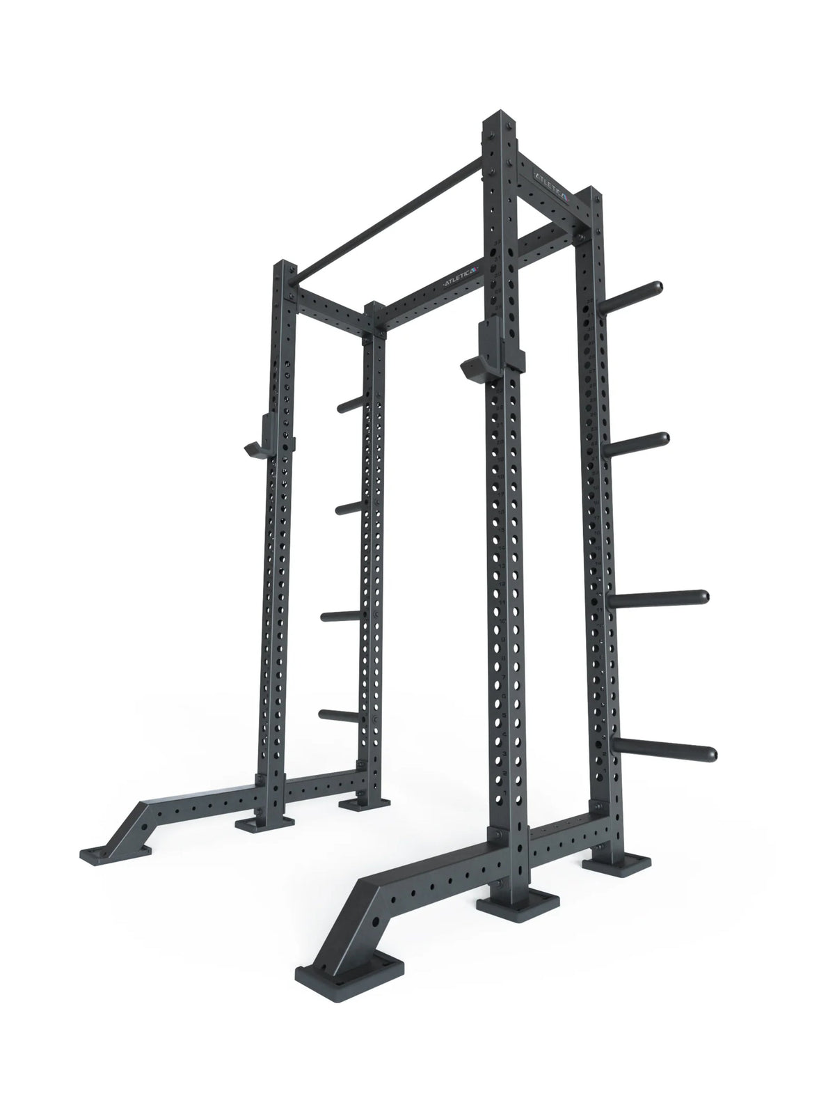 Half Rack R8-Oxygen: with Front-Foot Stabilizer, J-Hooks, 8 Weight Pins and Pull-Up Bar