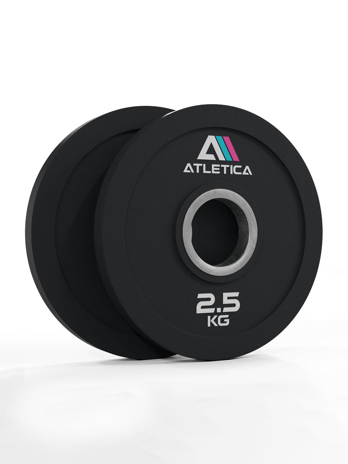Atletica 3H Gripper Plates pair 6 lb, black, angled front view