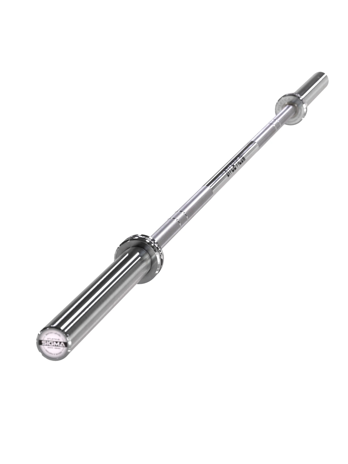 Sigma Barbell for beginners - complete barbell in angled view