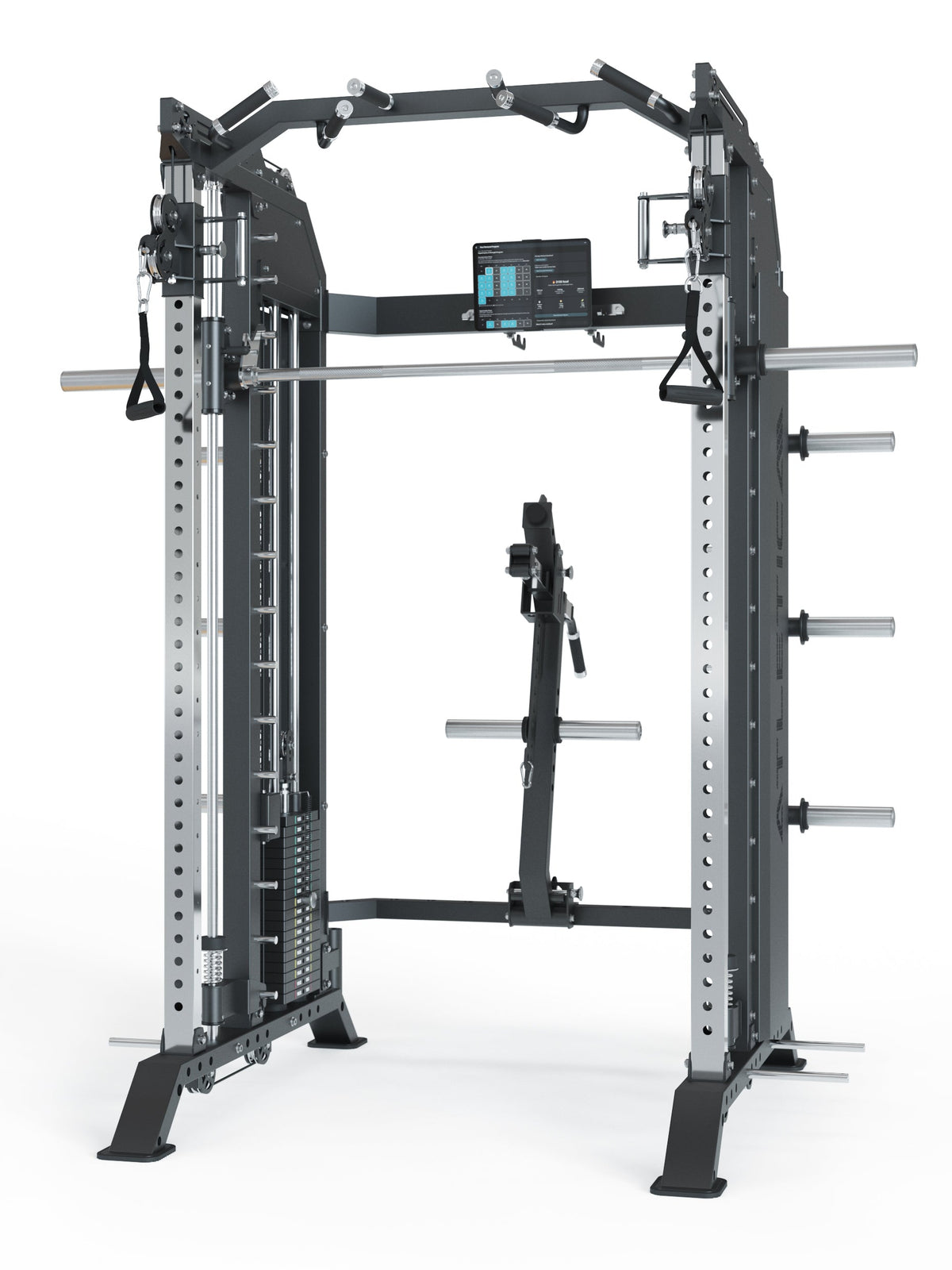 Hellraiser Home Gym with Cable Pulley, Pull-Up Bar, Weight Plate Holders, Belt Squat Device