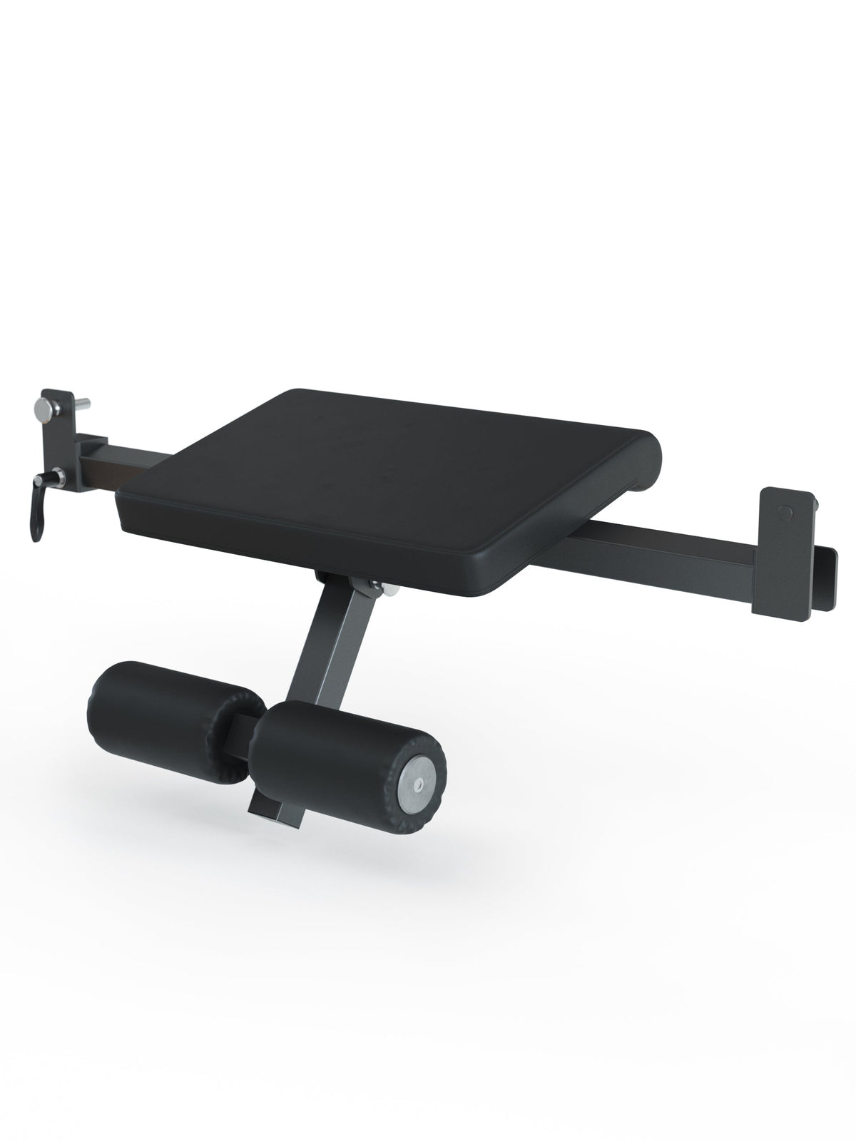 Atletica Hip Thrust Bench with Padding, Adjustable Frame, Two Foam Rollers, for Strength Training