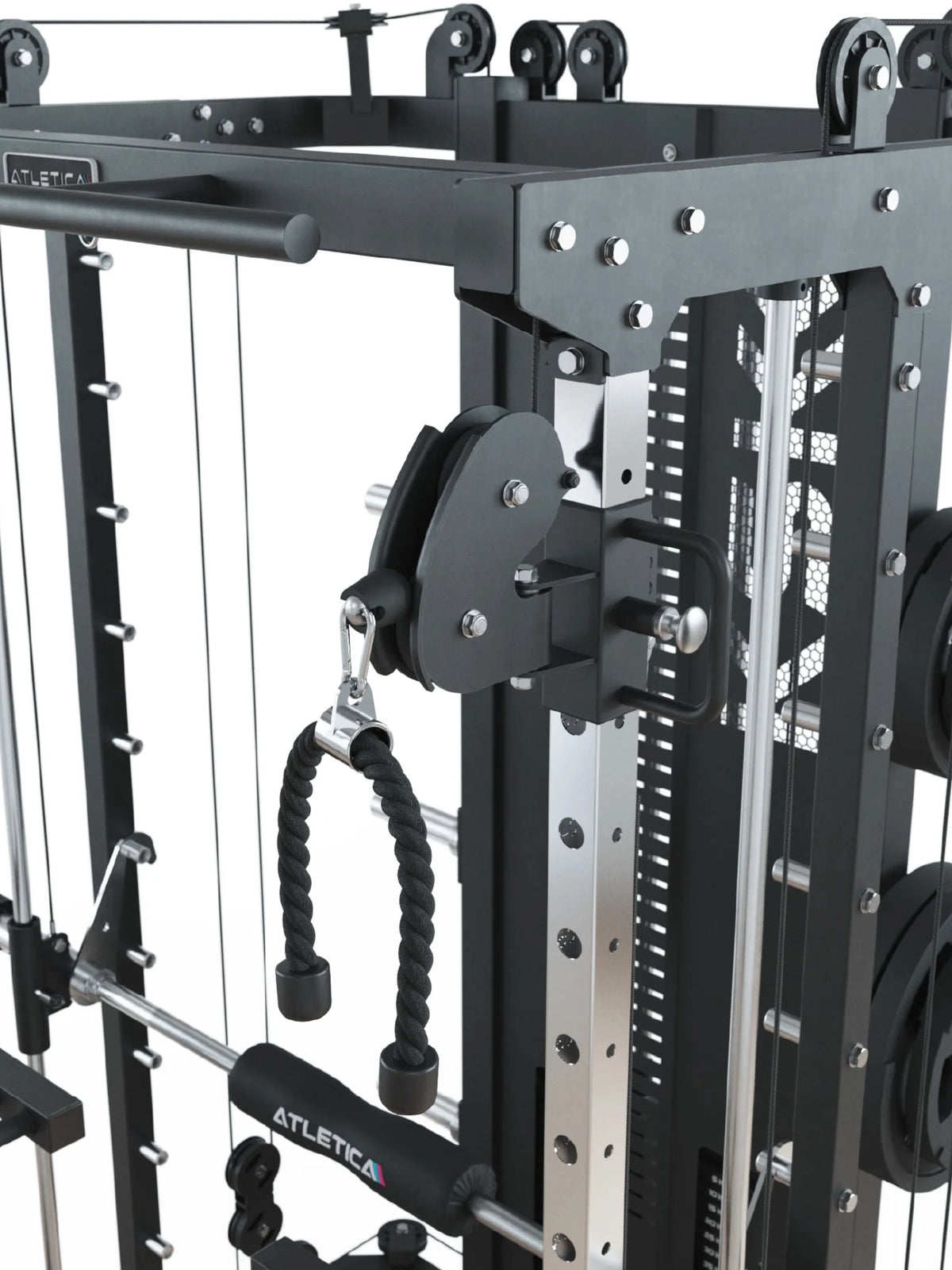 KSK - Smith Machine with cable pull, weight plates, pull handle