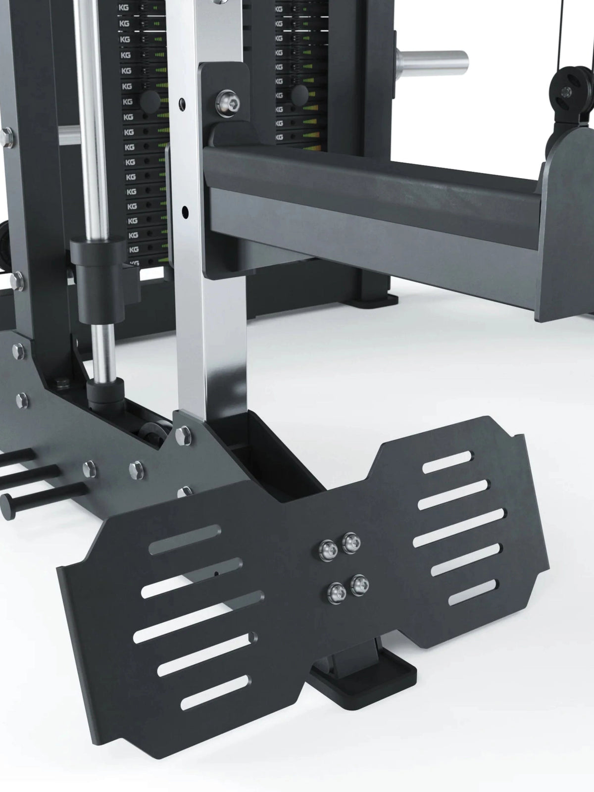 KSK Smith Machine - sturdy base plate with non-slip standing surface and bolting