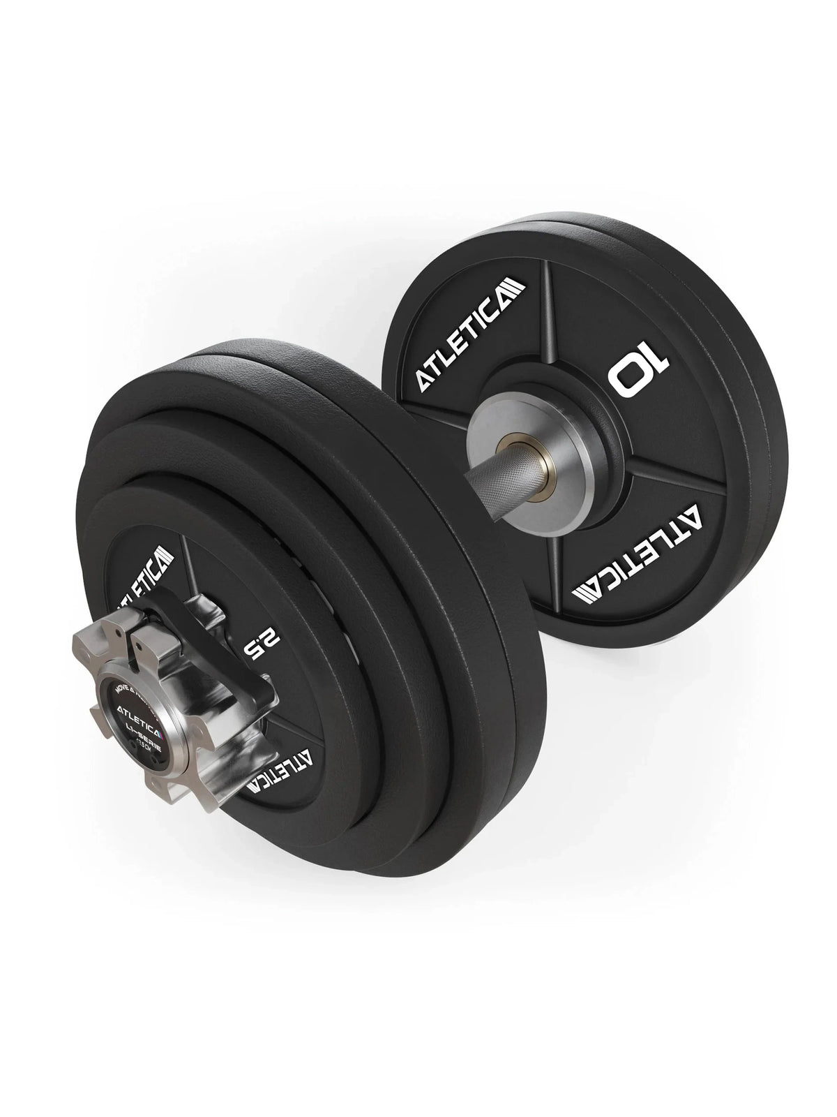 L1 Olympic Dumbbell Set 60 lb with collars – for heavy strength training and basic exercises