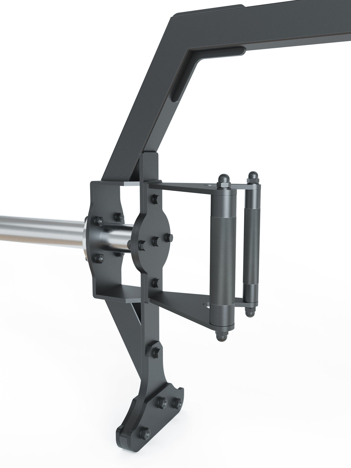 Open Hex Bar - Special Barbell with Knurled Handles, Robust Design, for Deadlift and Leg Presses